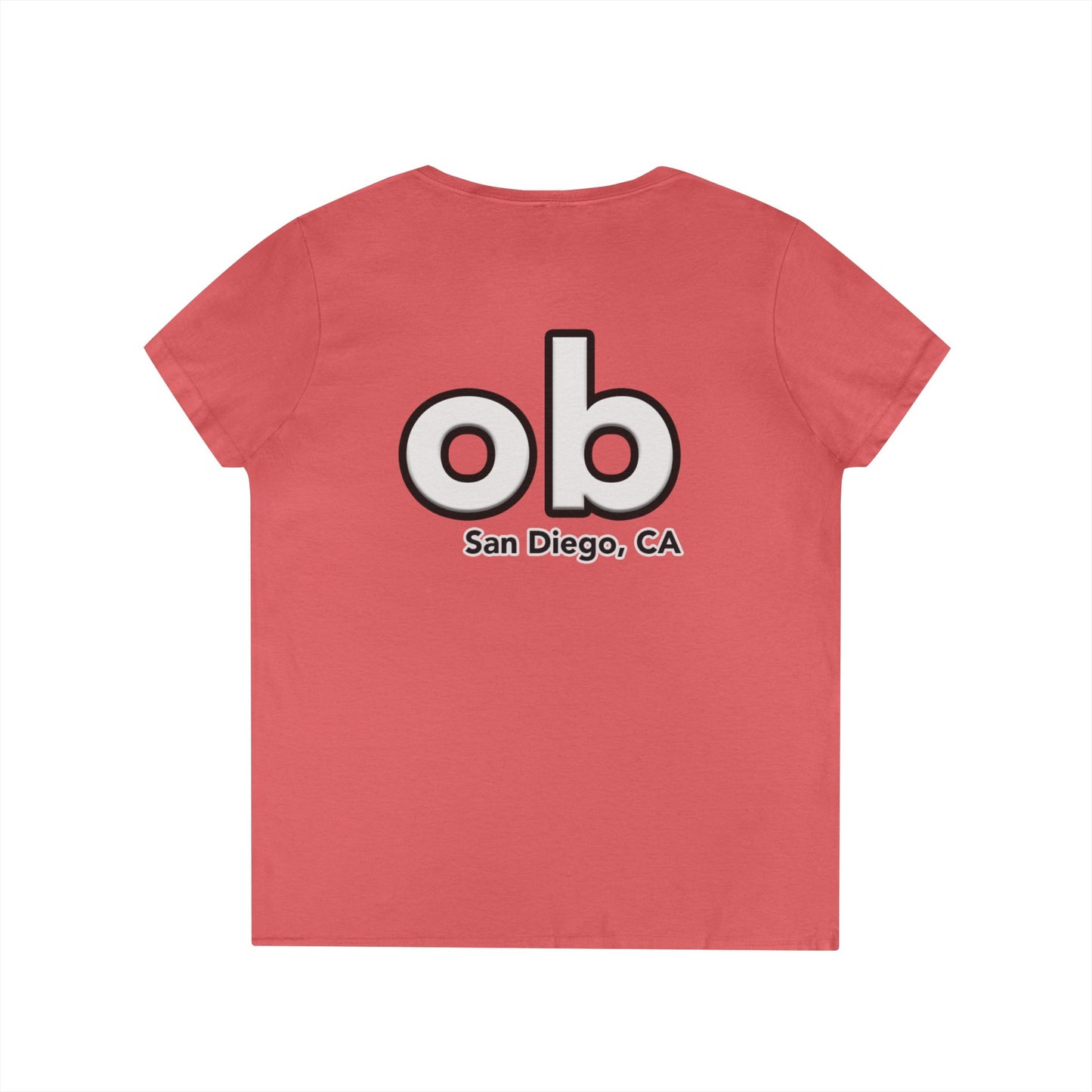OB San Diego California v neck tshirts