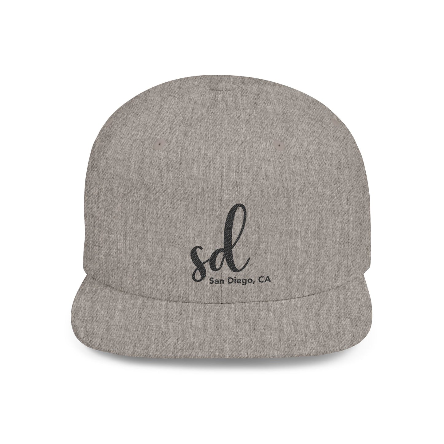 SD San Diego flat bill snapback hat
