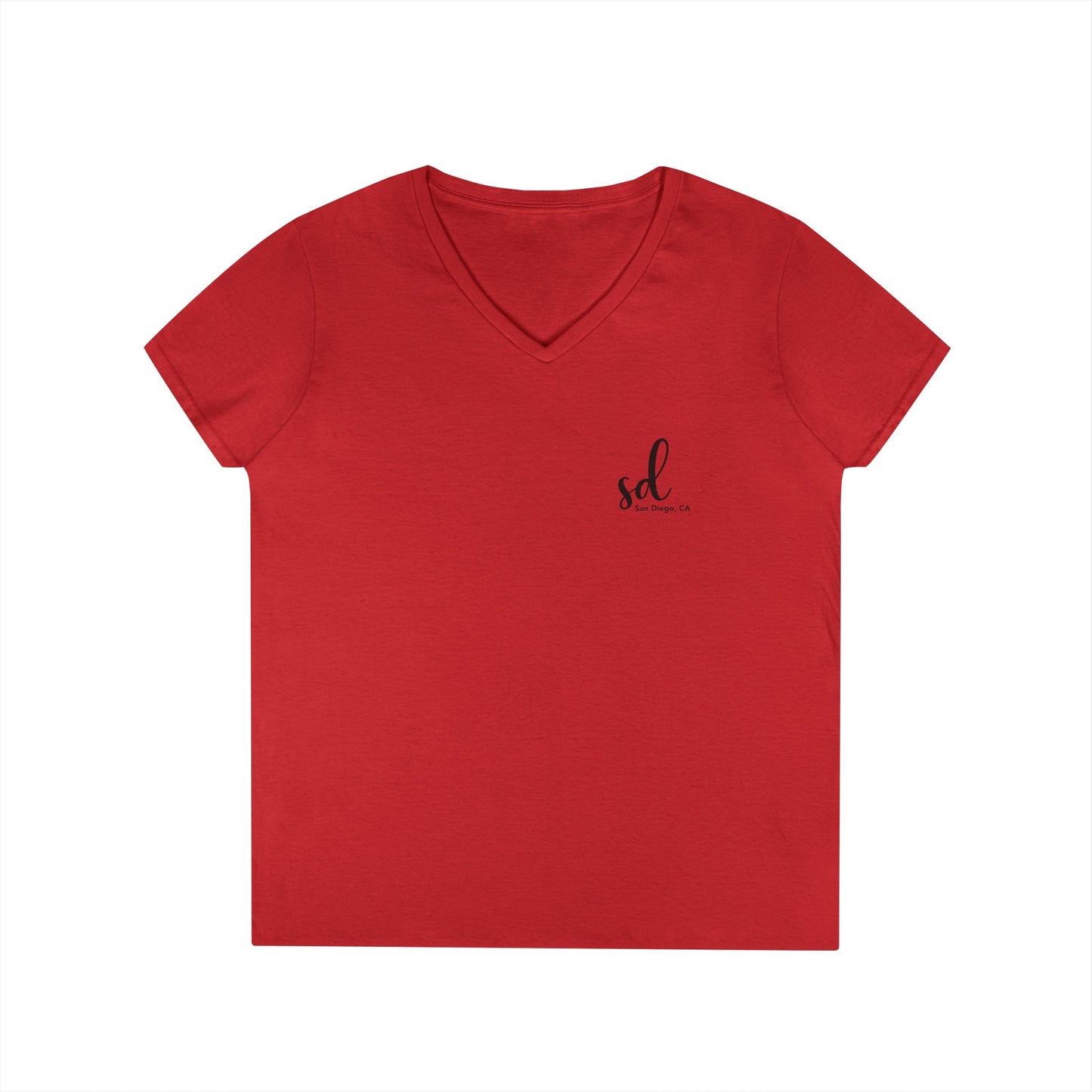 SD San Diego California v neck tshirts