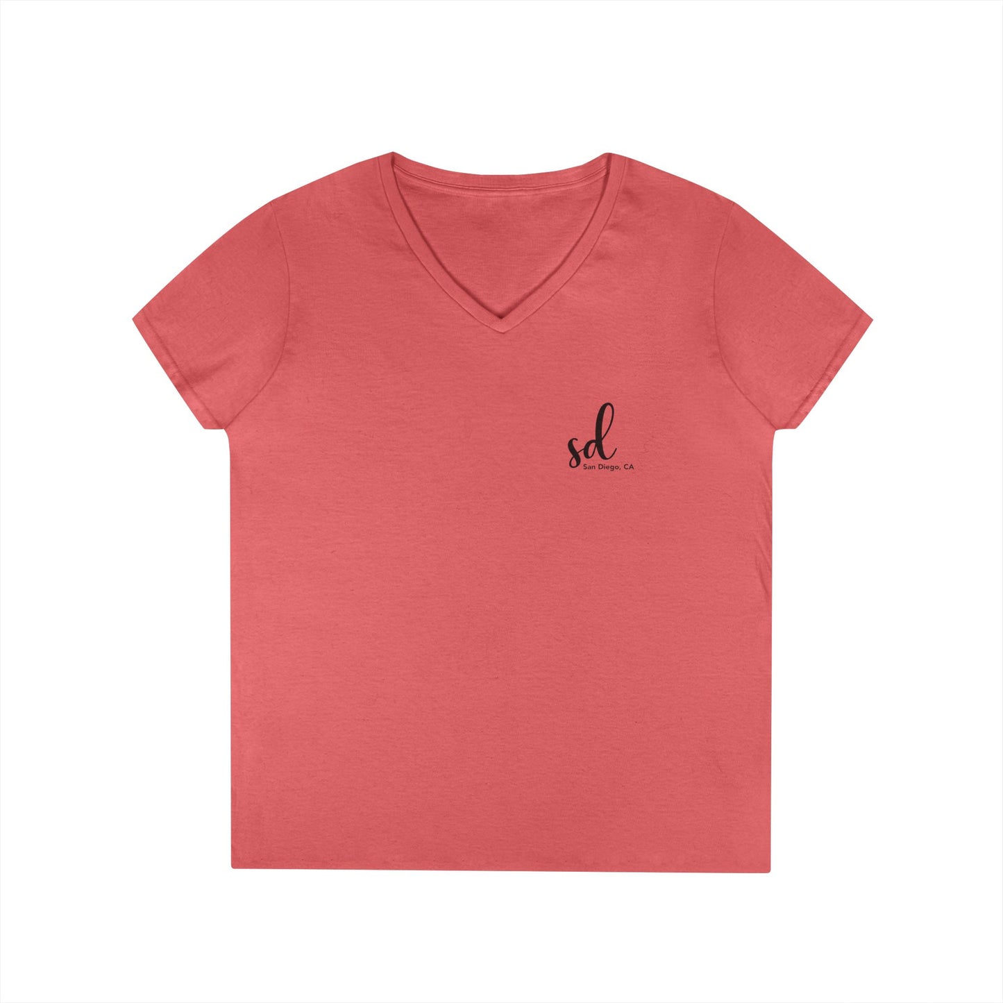 SD San Diego California v neck tshirts