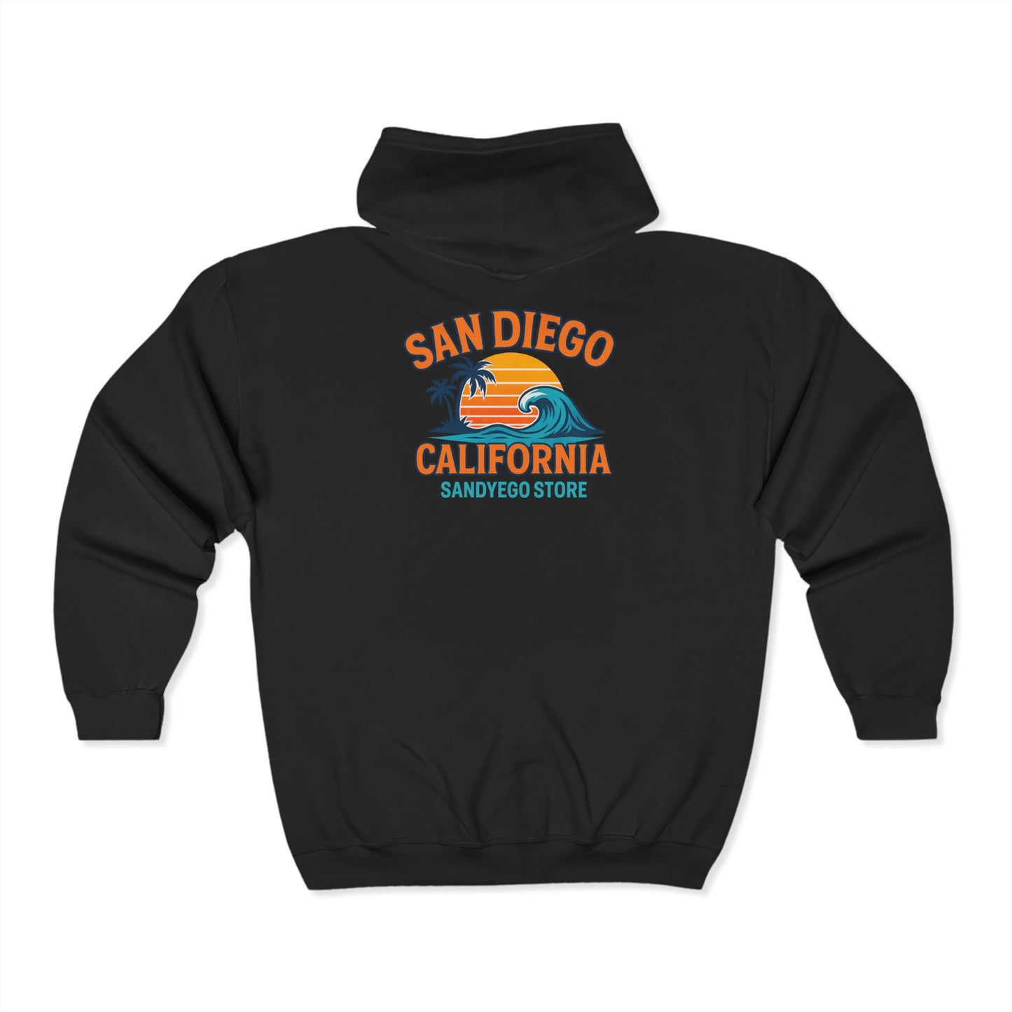 San Diego, California hooded full zipper