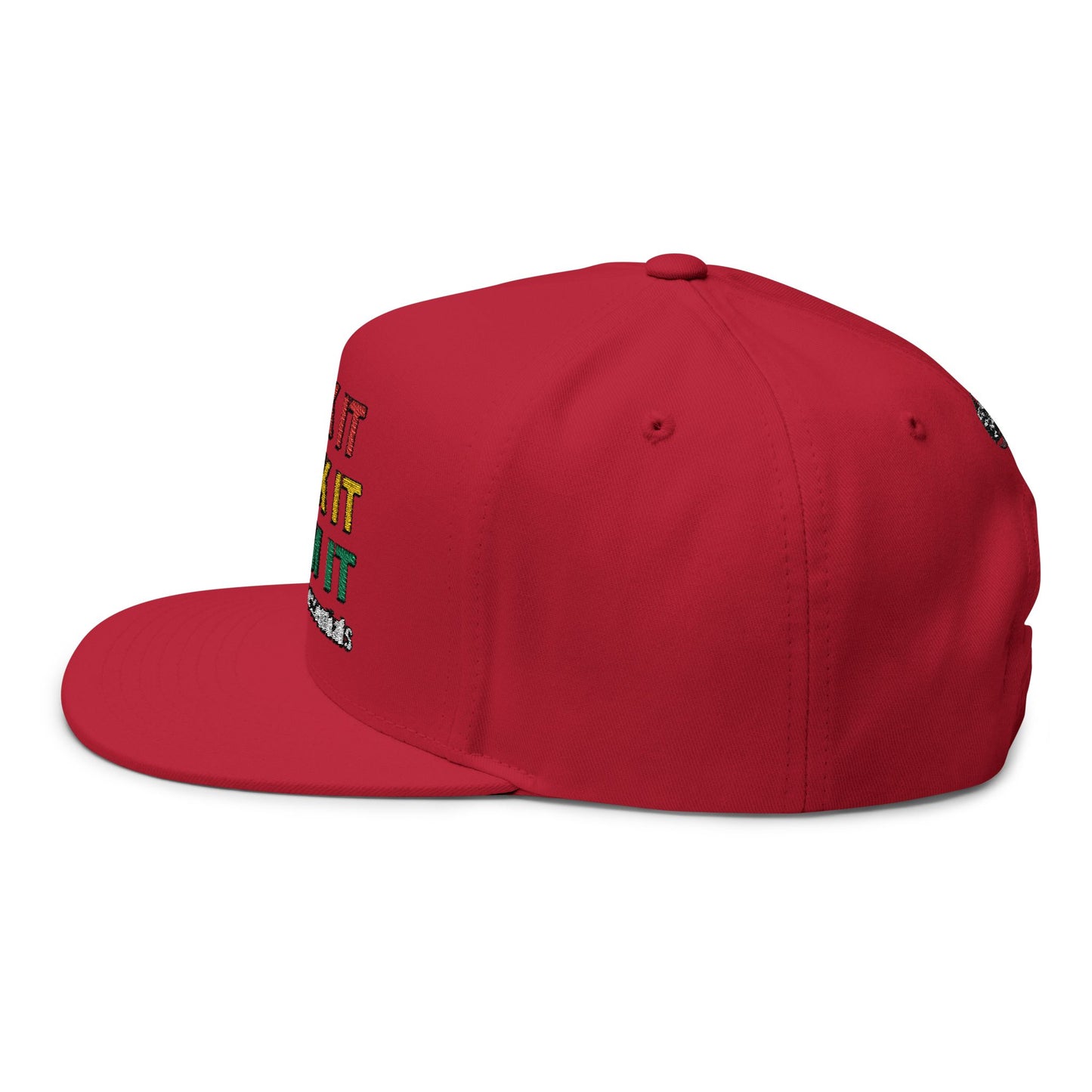 LICK IT SUCK IT SLAM IT Embroidered Flat Bill Cap with Fun Slogan, Trendy Baseball Hat for Parties, Gift for Friends, Holiday Accessory, Cool Streetwear