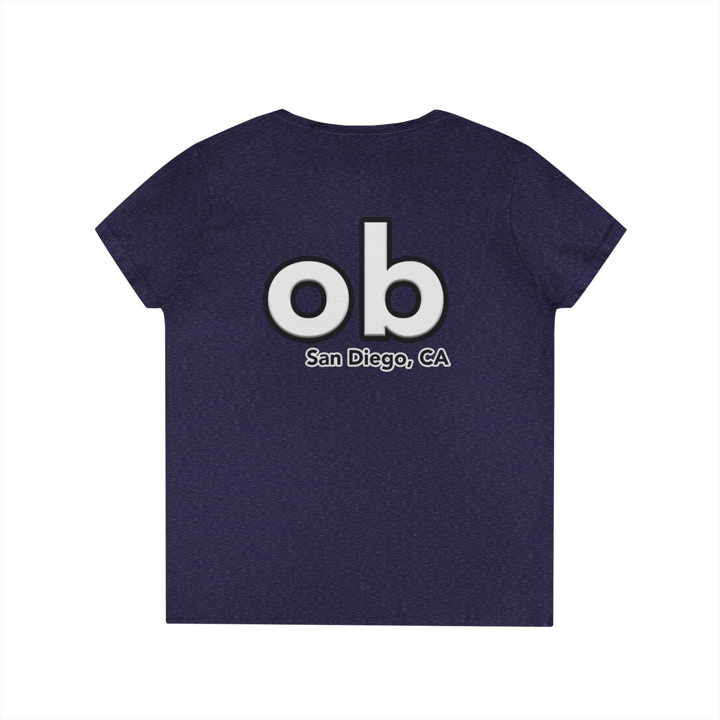 OB San Diego California v neck tshirts