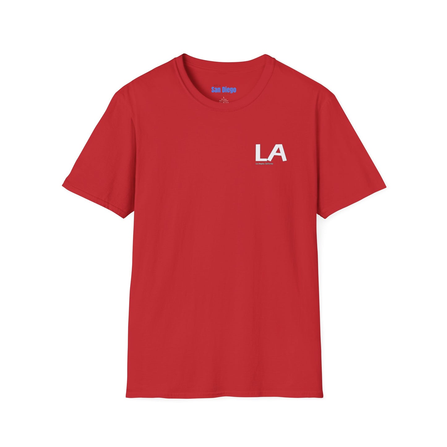 LA California Graphic Softstyle T-Shirt - Casual Streetwear, Urban Apparel