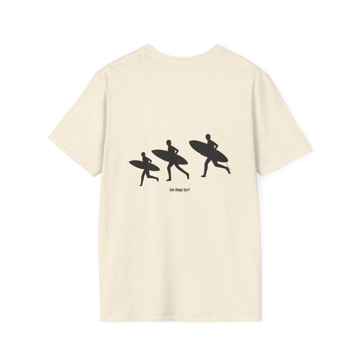 Surfing Silhouette Unisex T-Shirt, Beach Lover Gift, Casual Summer Wear, Stylish Tee