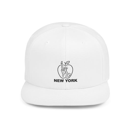 New York Apple Snapback Hat, Trendy Streetwear Cap, Gift for NYC Lovers, Stylish Summer Accessory, Adjustable Baseball Cap