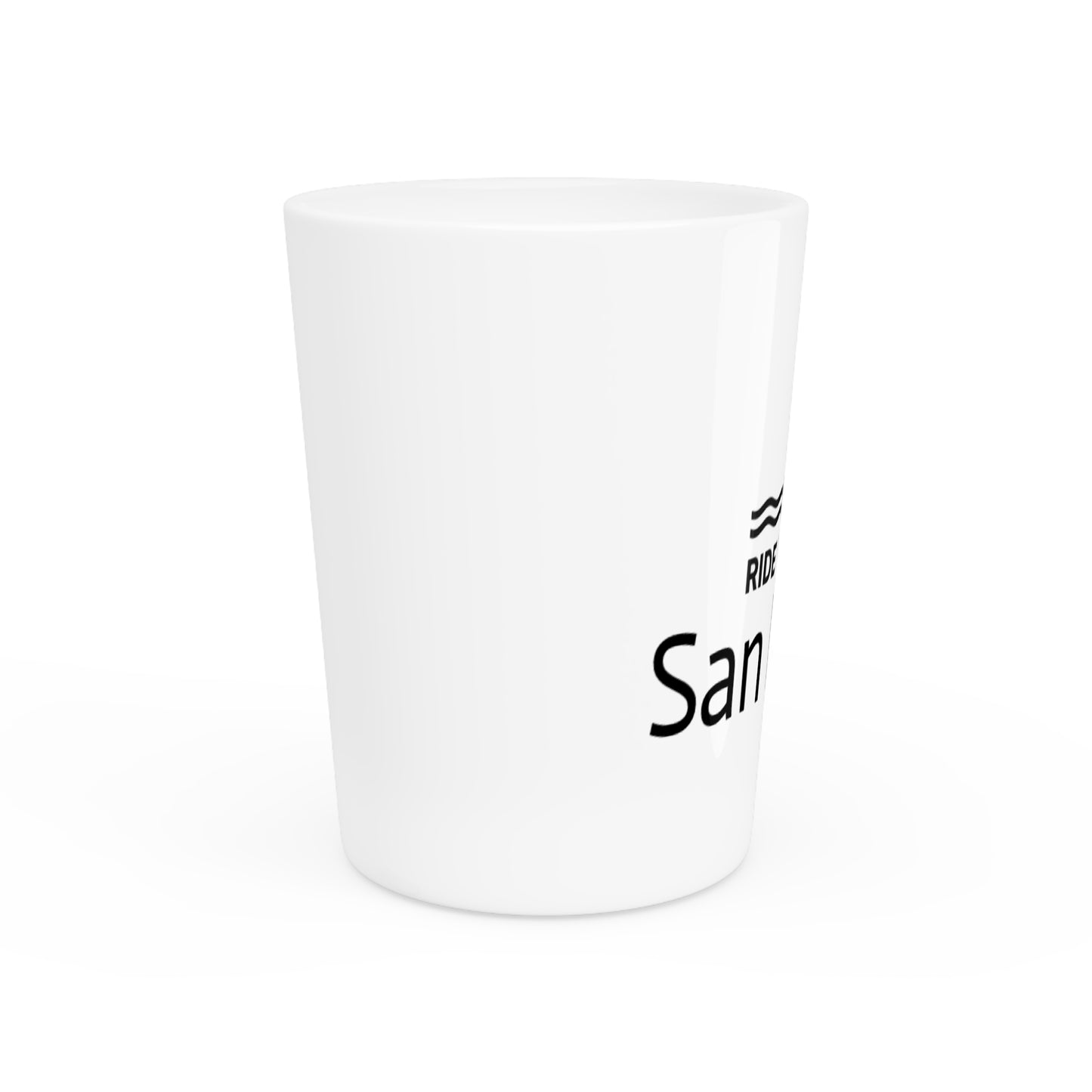 Ride the Line San Diego Shark Ride Shot Glass | Fun Beach Souvenir | Ocean Lover Gift | Perfect for Parties, Celebrations, Beach Days