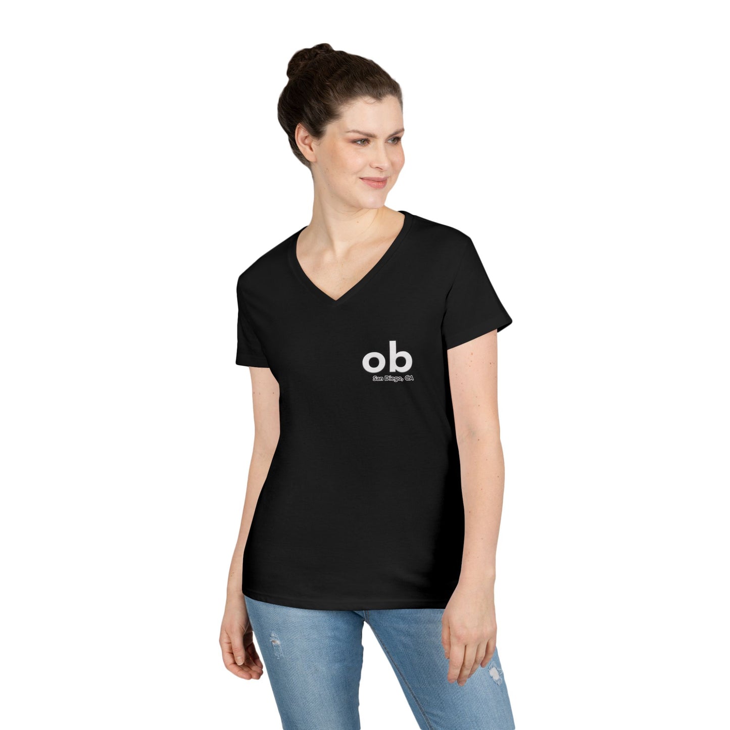 OB San Diego California v neck tshirts
