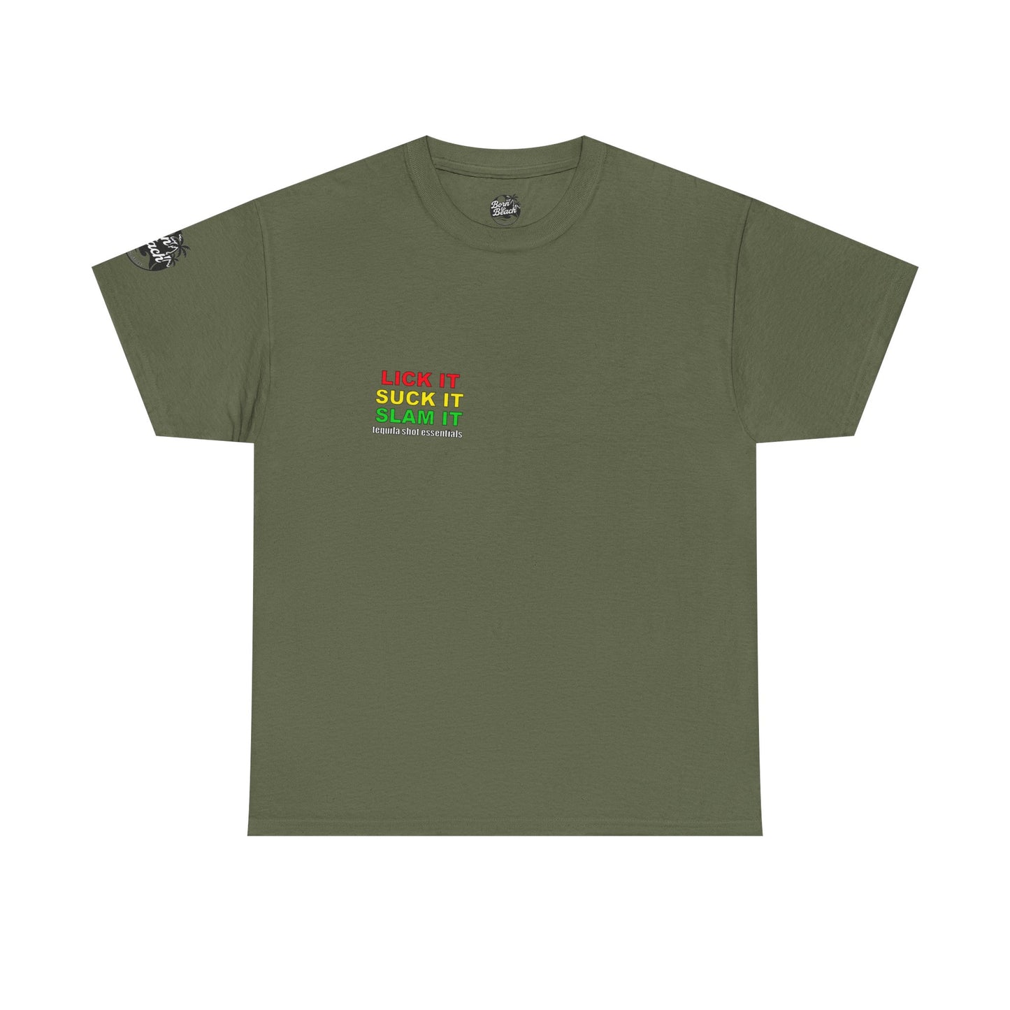 'Lick It, Suck It, Slam It' Humorous Unisex Tee