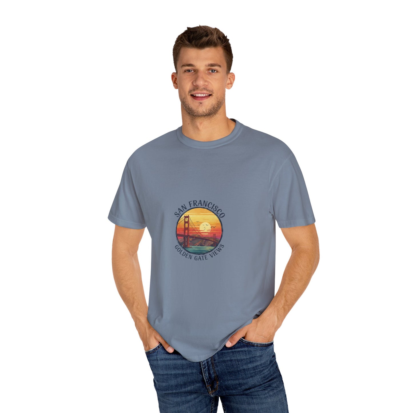 Golden Gate Views Unisex T-Shirt - Casual Summer Tee, San Francisco Souvenir, Travel Gift