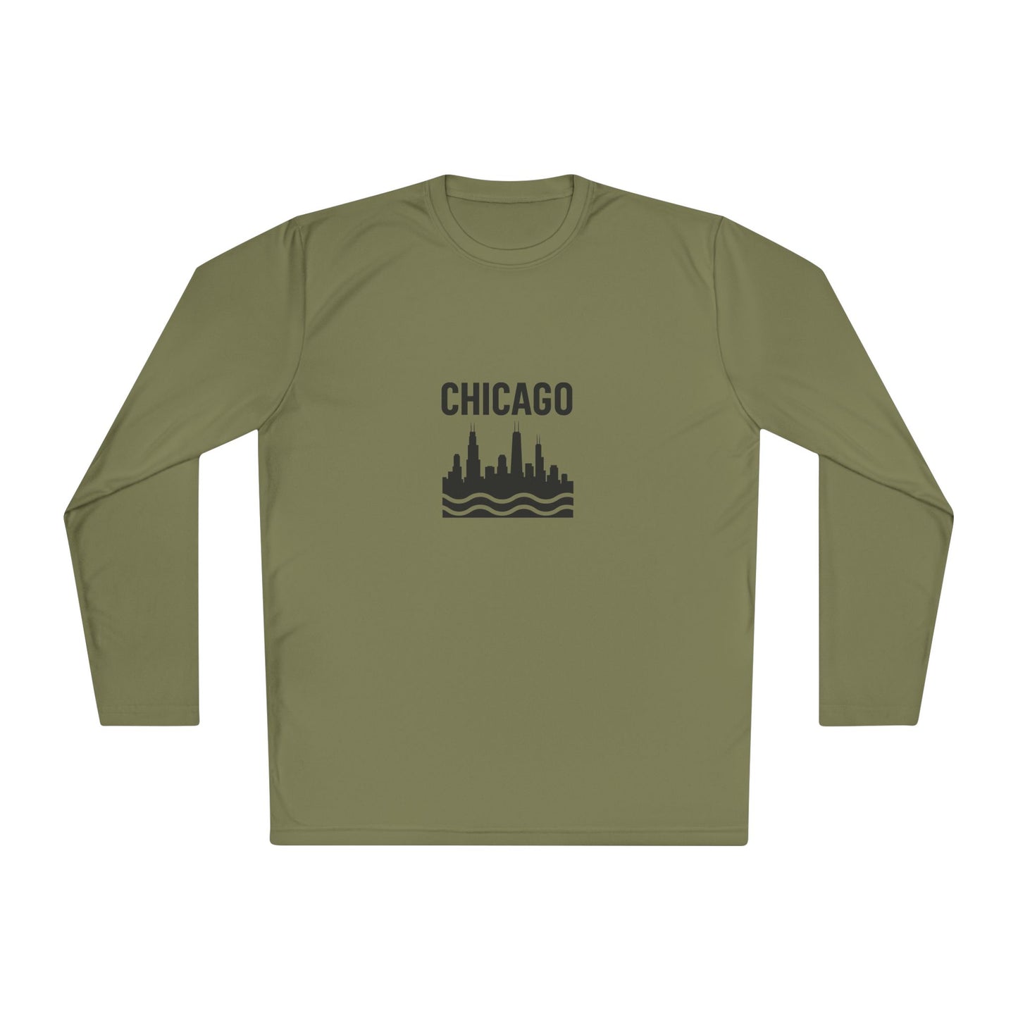 Chicago Skyline Long Sleeve Tee - Urban Style Souvenir Gift
