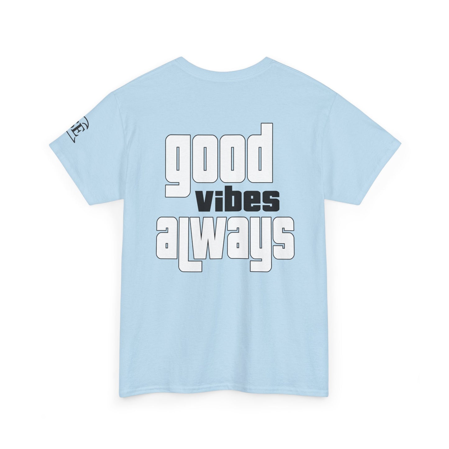 Good Vibes Unisex Heavy Cotton Tee, Casual T-Shirt, Graphic Tee