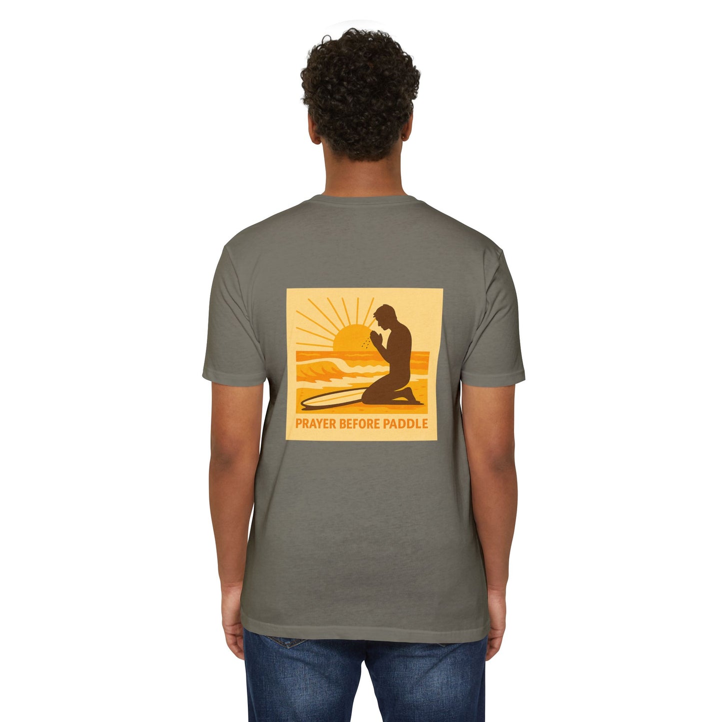 Prayer Before Paddle T-Shirt, Unisex Surf Tee, Beach Vibes Shirt, Faith and Surfing Apparel