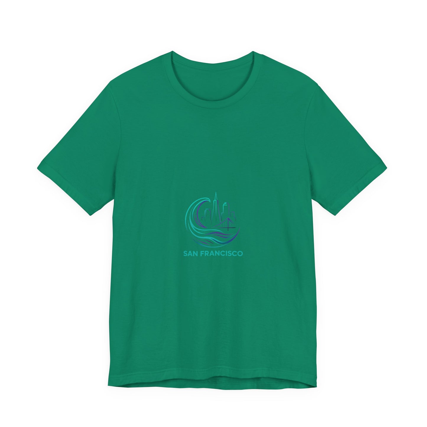 San Francisco Waves Tee Shirt, Casual Beachwear, Travel Souvenir, Unisex Graphic Tee, Summer Gift, Nature-Inspired Apparel