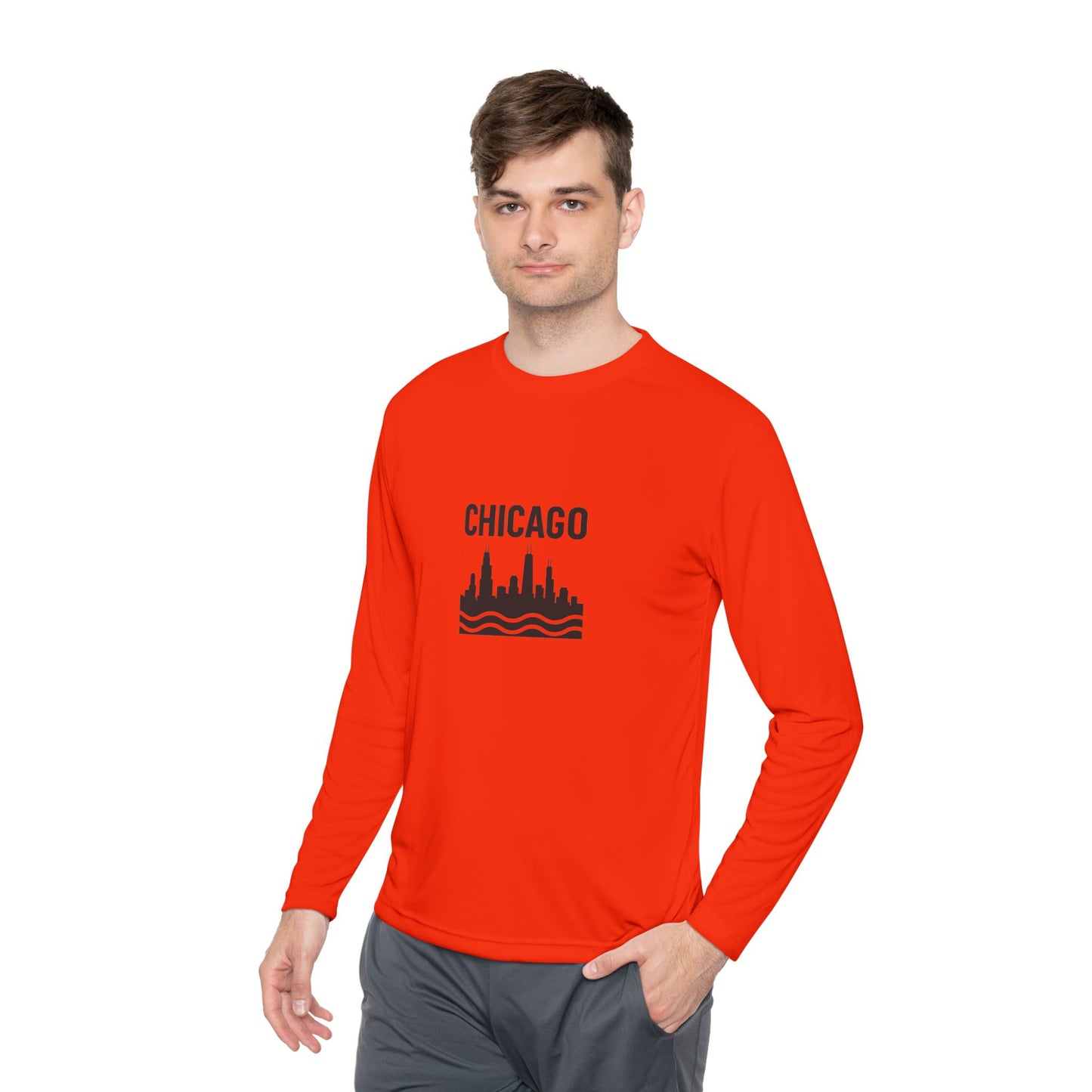 Chicago Skyline Long Sleeve Tee - Urban Style Souvenir Gift