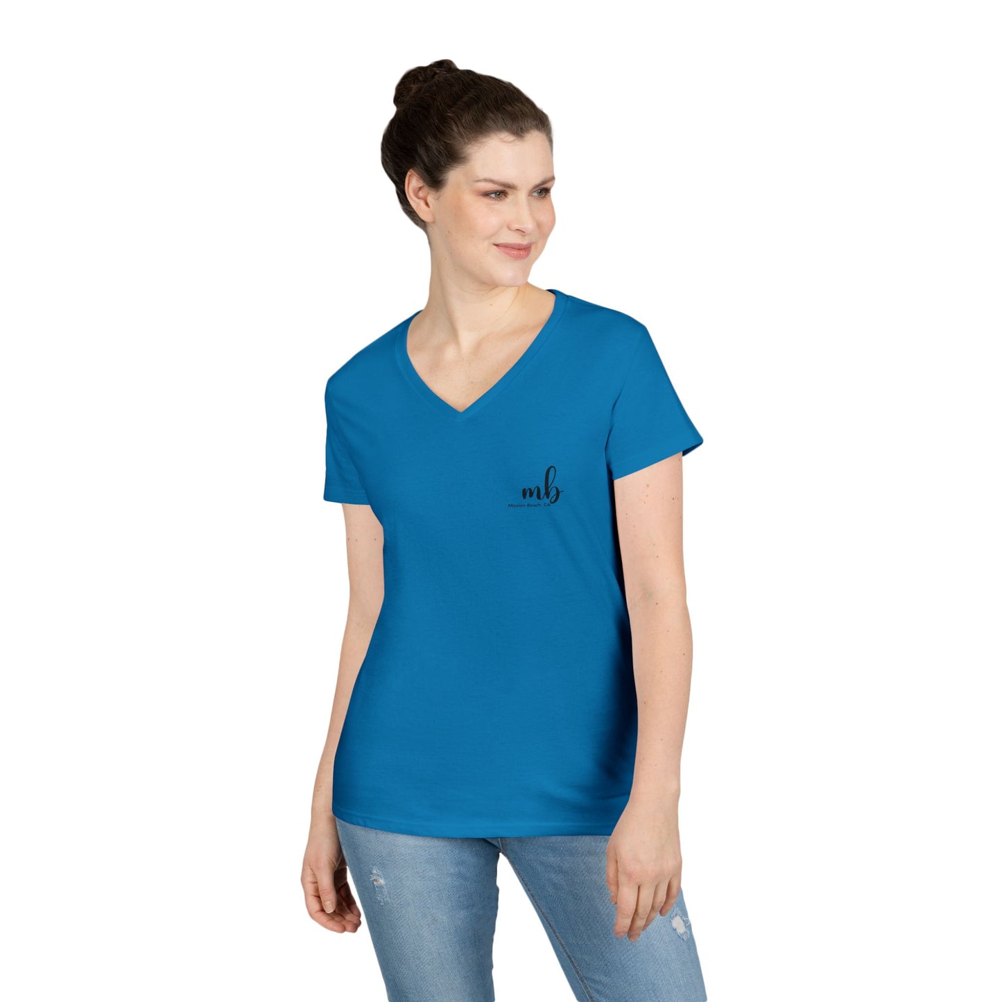 MB San Diego California v neck tshirts