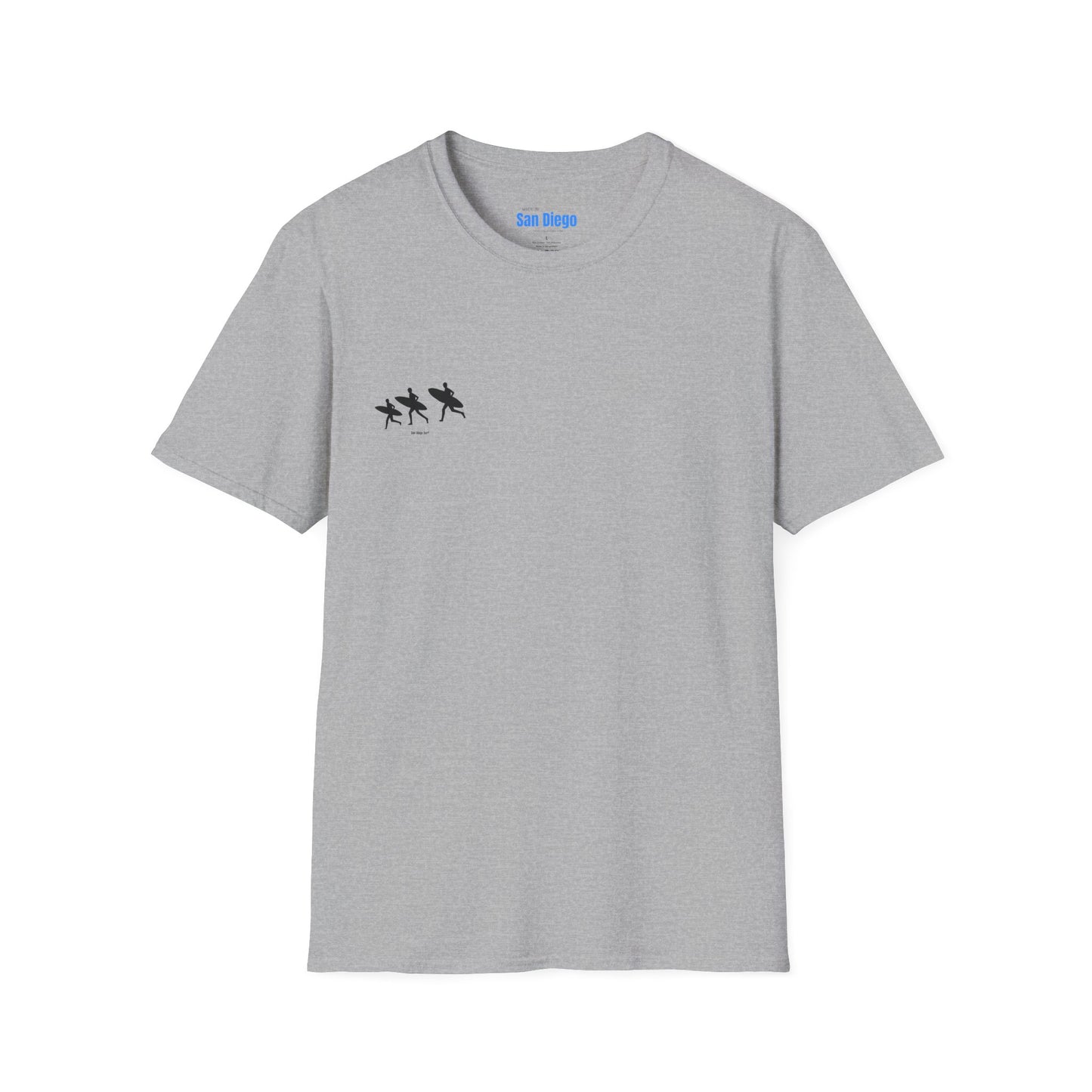 Surfing Silhouette Unisex T-Shirt, Beach Lover Gift, Casual Summer Wear, Stylish Tee