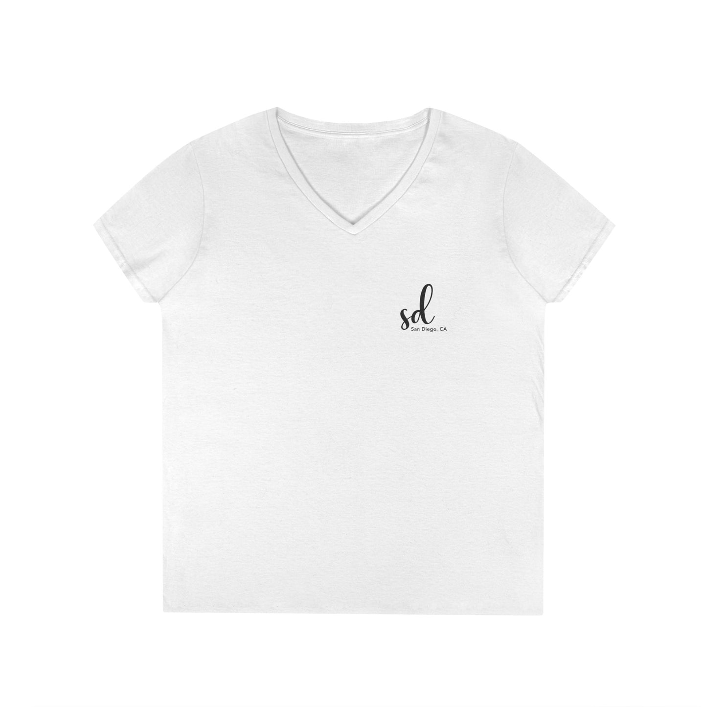 SD San Diego California v neck tshirts