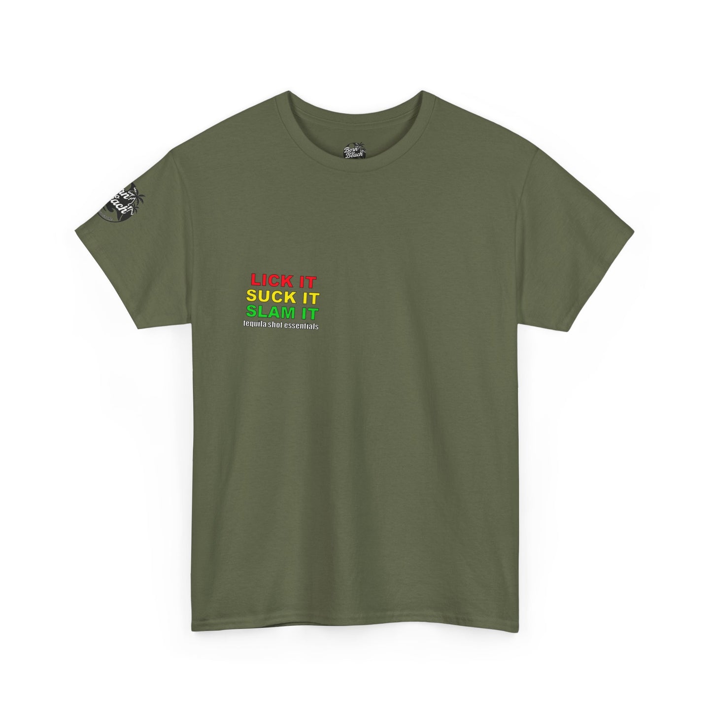 'Lick It, Suck It, Slam It' Humorous Unisex Tee