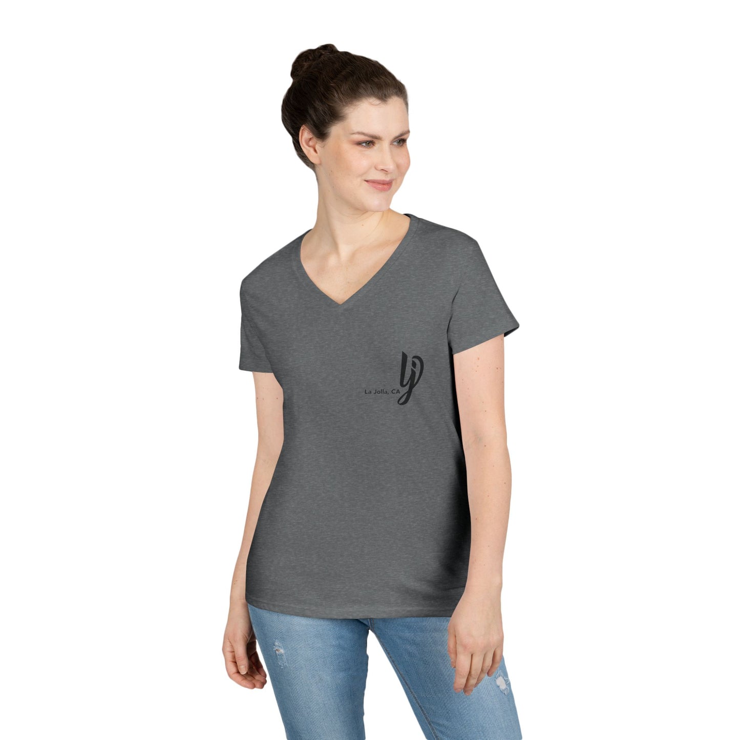 lj San Diego California v neck tshirts