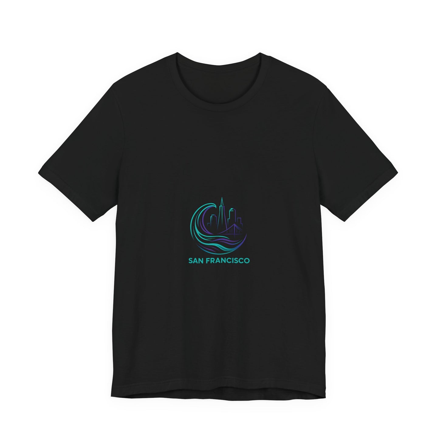 San Francisco Waves Tee Shirt, Casual Beachwear, Travel Souvenir, Unisex Graphic Tee, Summer Gift, Nature-Inspired Apparel