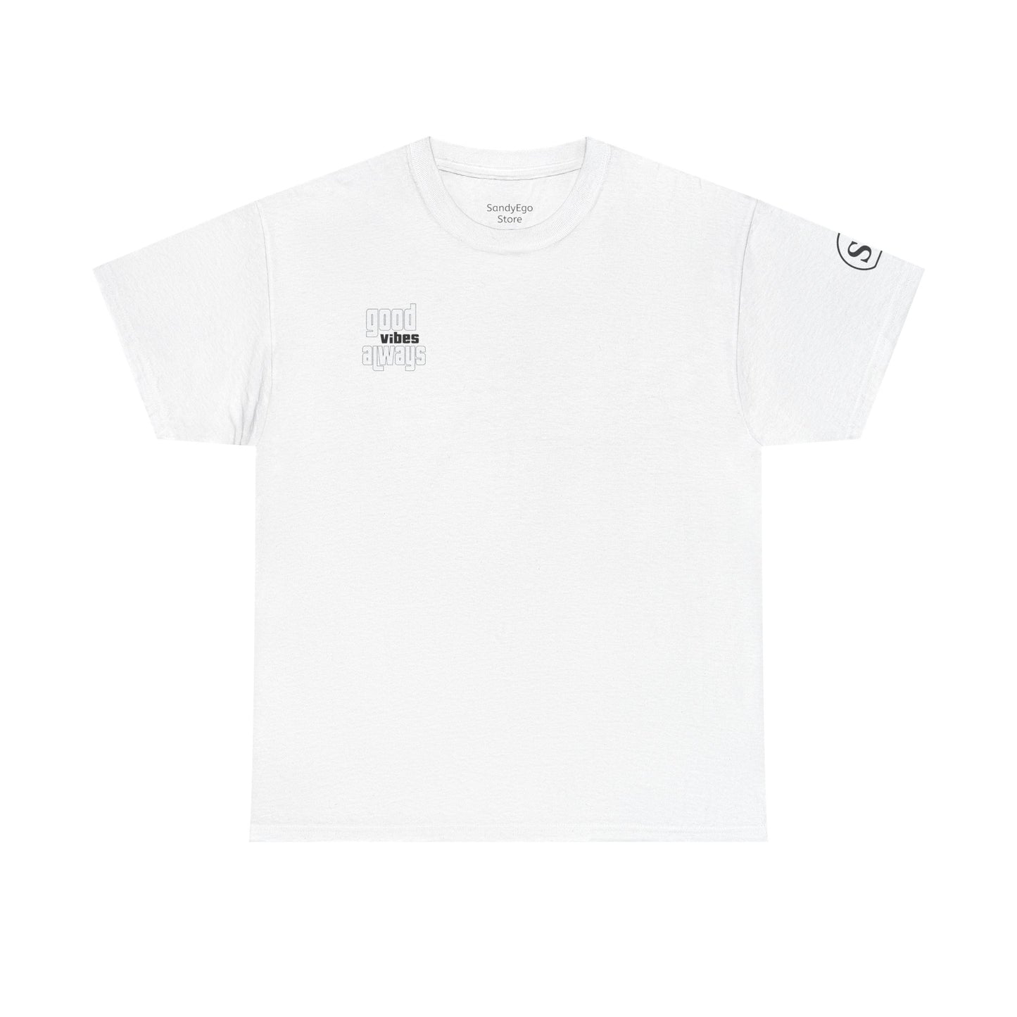 Good Vibes Unisex Heavy Cotton Tee, Casual T-Shirt, Graphic Tee