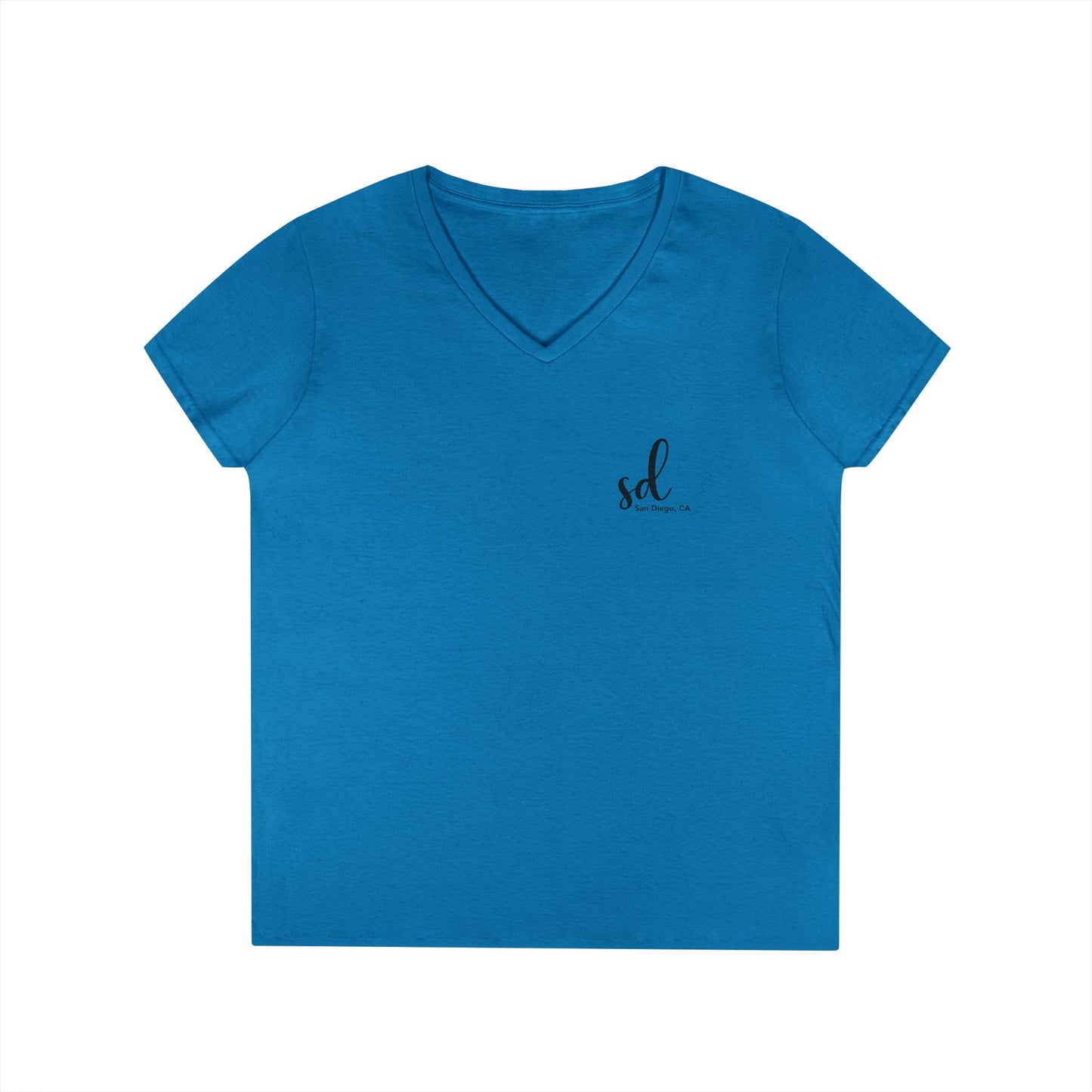 SD San Diego California v neck tshirts