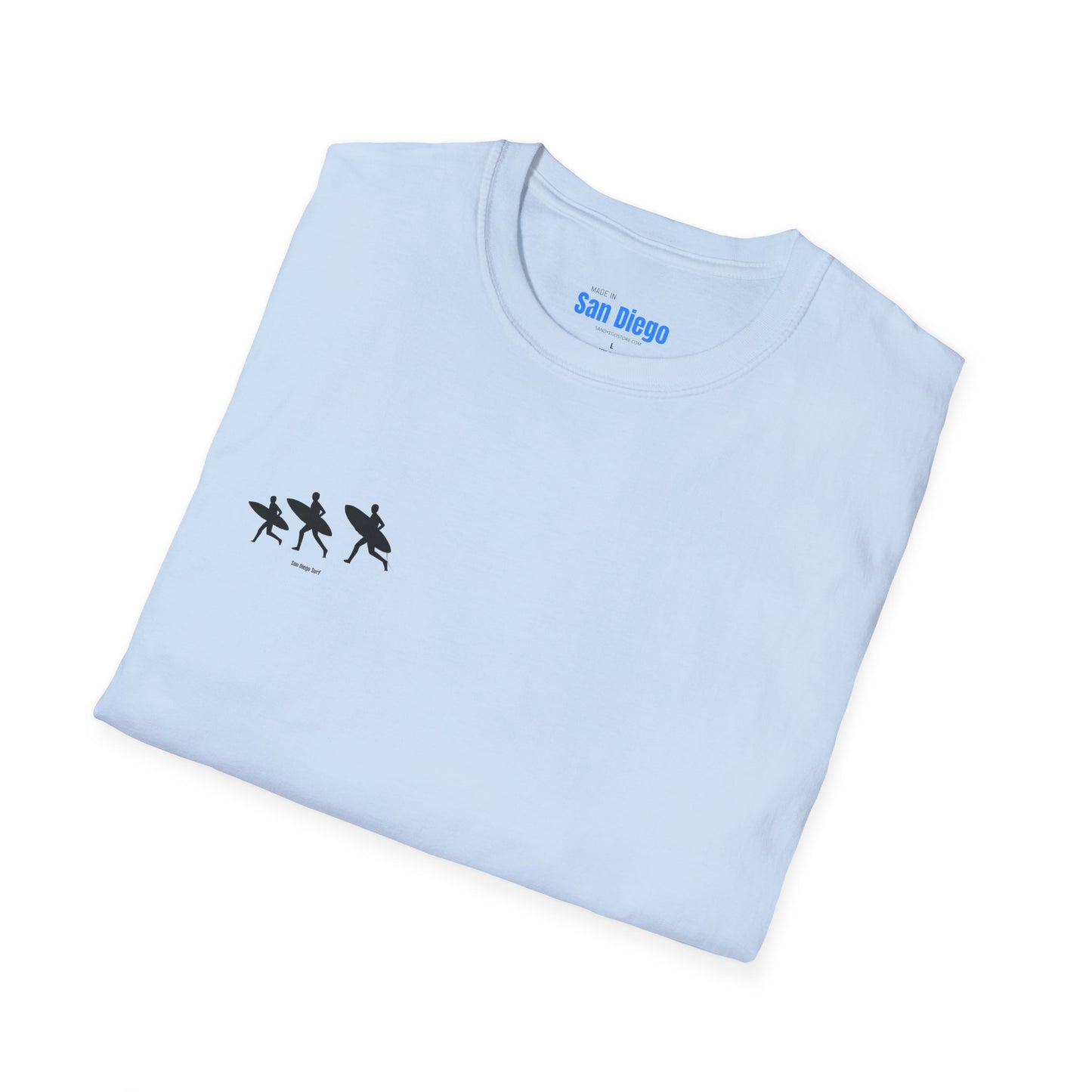 Surfing Silhouette Unisex T-Shirt, Beach Lover Gift, Casual Summer Wear, Stylish Tee