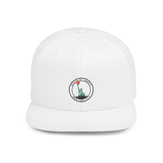 New York Statue of Liberty Apple Snapback Hat, Trendy Streetwear Cap, Gift for NYC Lovers