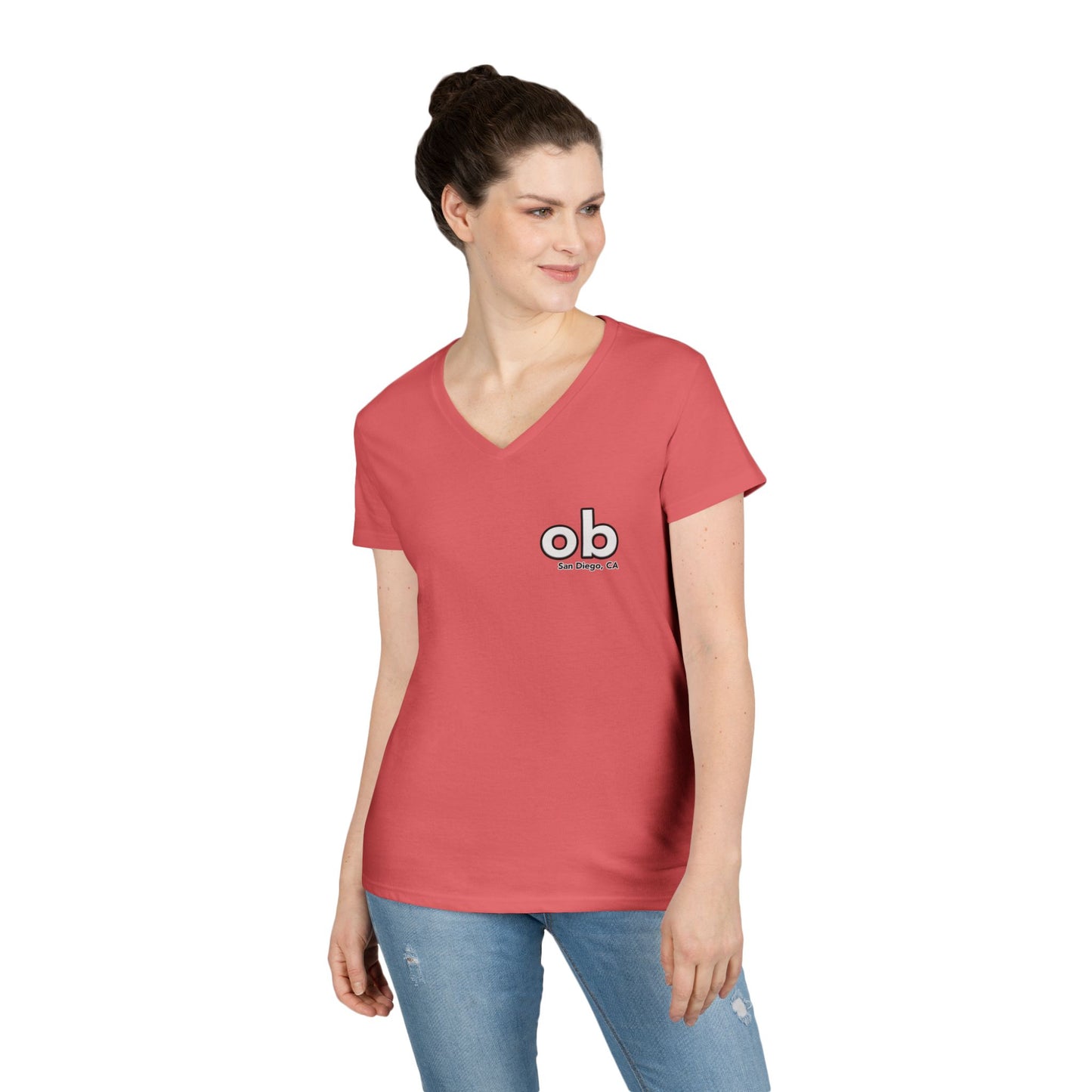 OB San Diego California v neck tshirts
