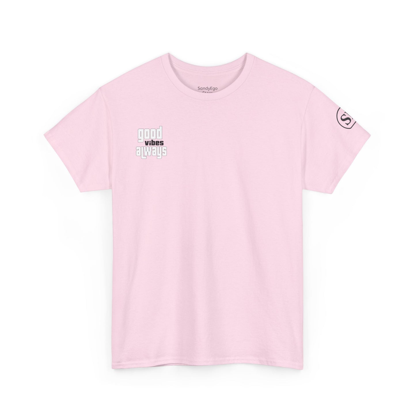 Good Vibes Unisex Heavy Cotton Tee, Casual T-Shirt, Graphic Tee