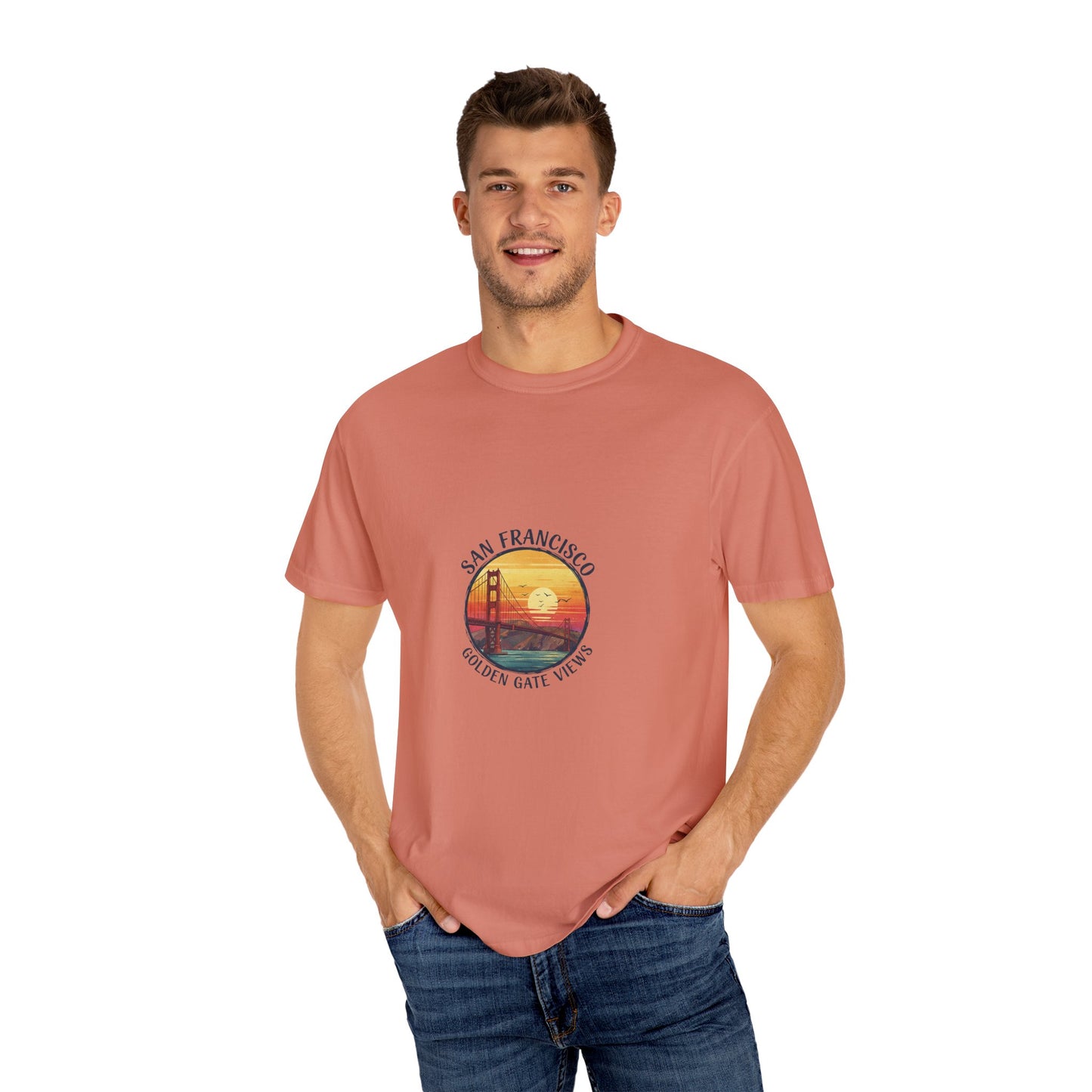 Golden Gate Views Unisex T-Shirt - Casual Summer Tee, San Francisco Souvenir, Travel Gift