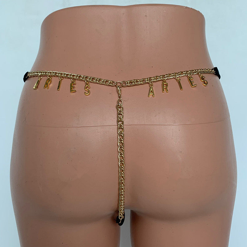 Sexy Women custom words on thong