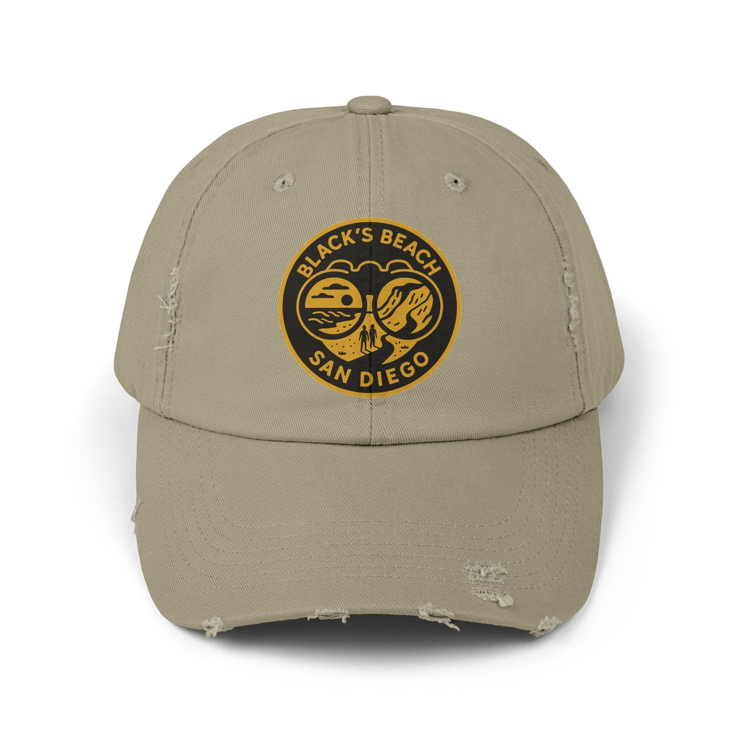 Blacks Beach San Diego Unisex Distressed Cap | Vintage Beach Hat