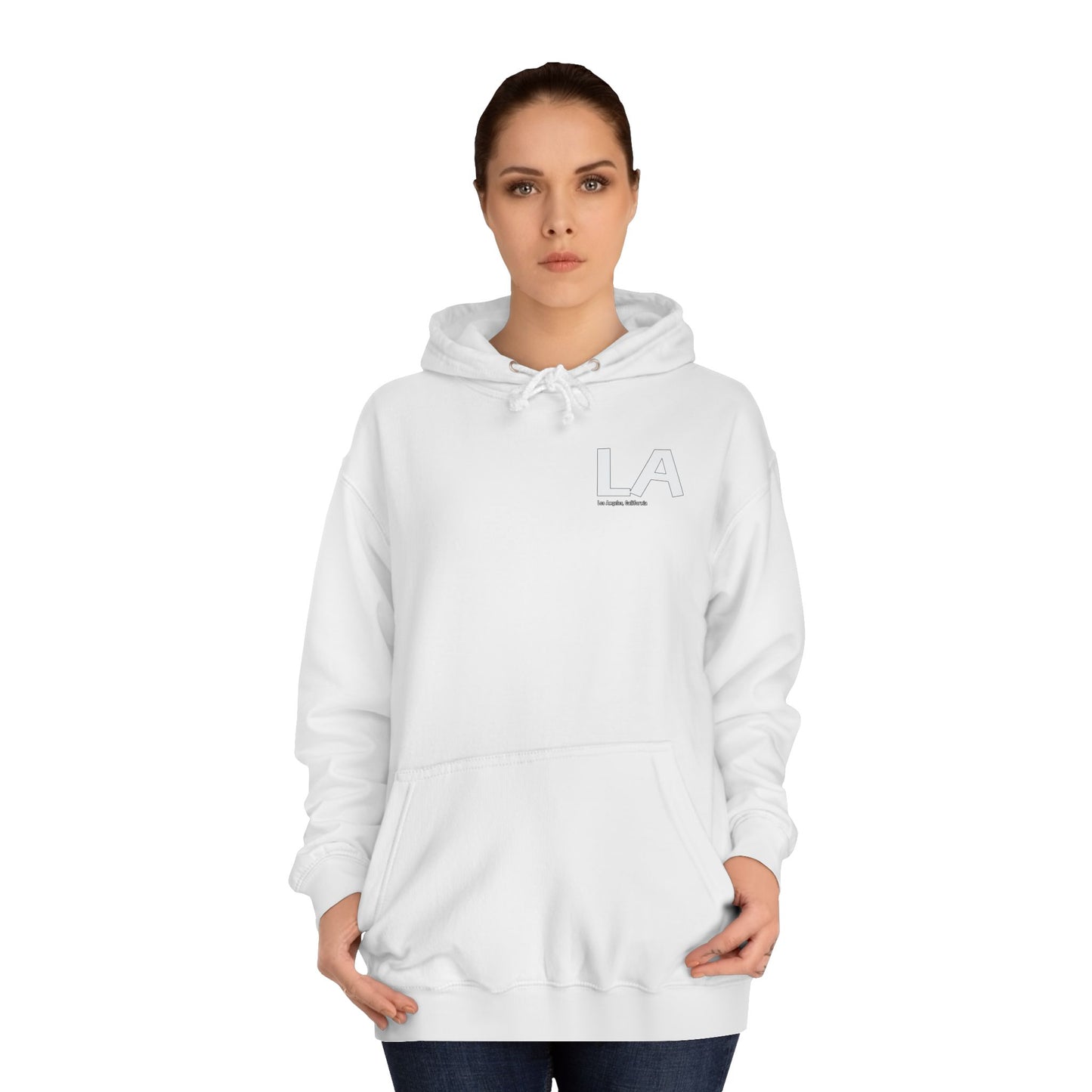 LA , California Unisex College Hoodie, Casual Comfortable Pullover