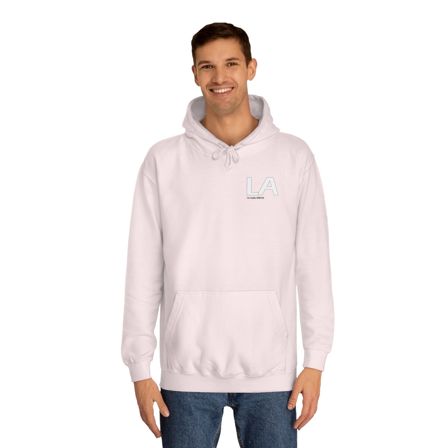 LA , California Unisex College Hoodie, Casual Comfortable Pullover