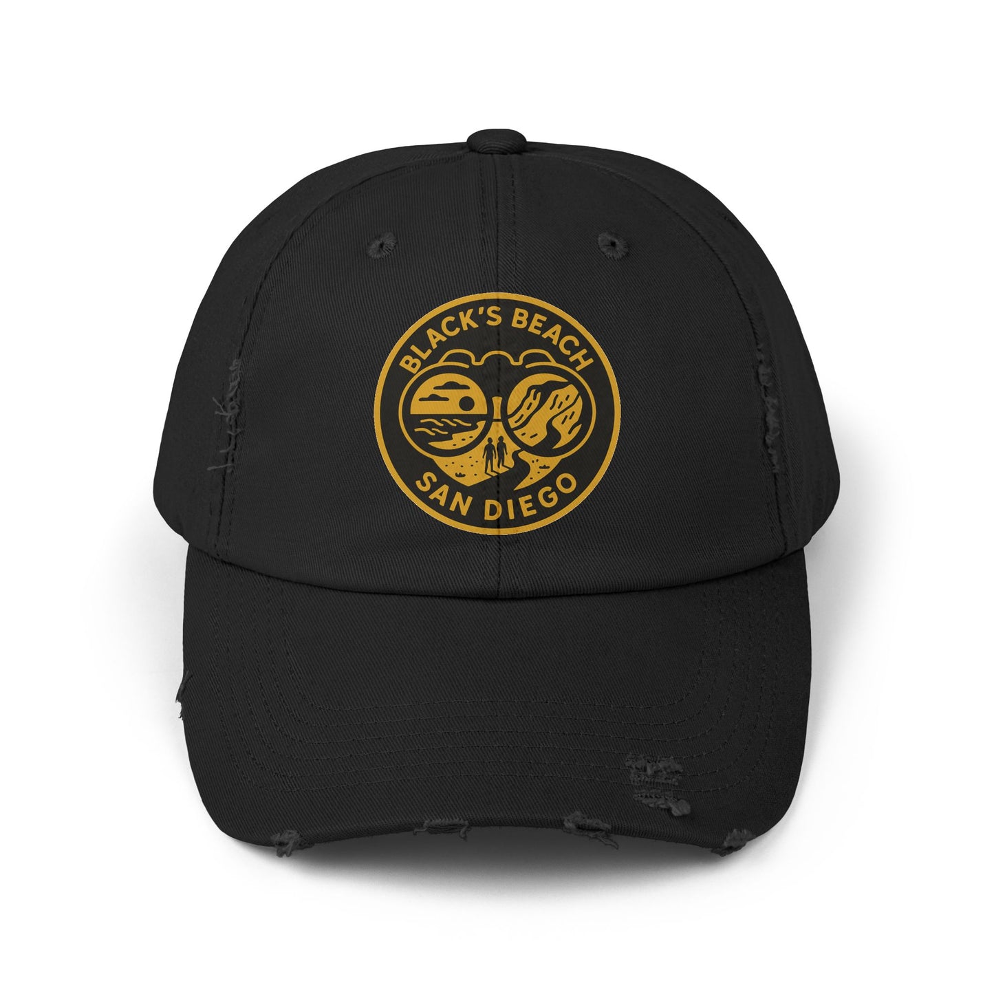 Blacks Beach San Diego Unisex Distressed Cap | Vintage Beach Hat