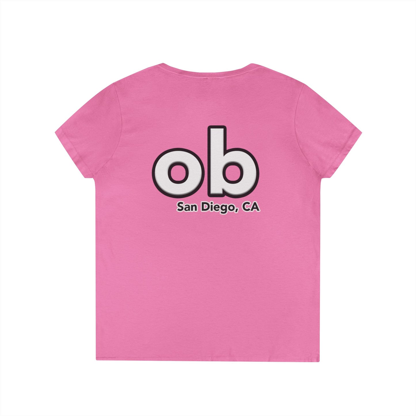 OB San Diego California v neck tshirts
