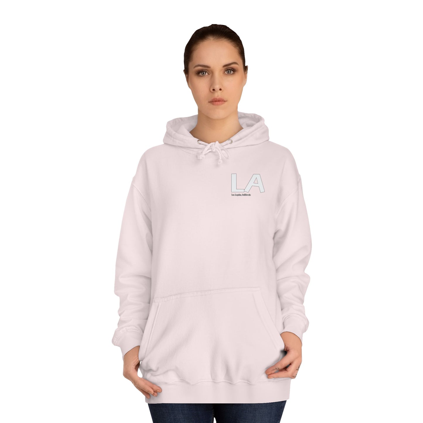 LA , California Unisex College Hoodie, Casual Comfortable Pullover
