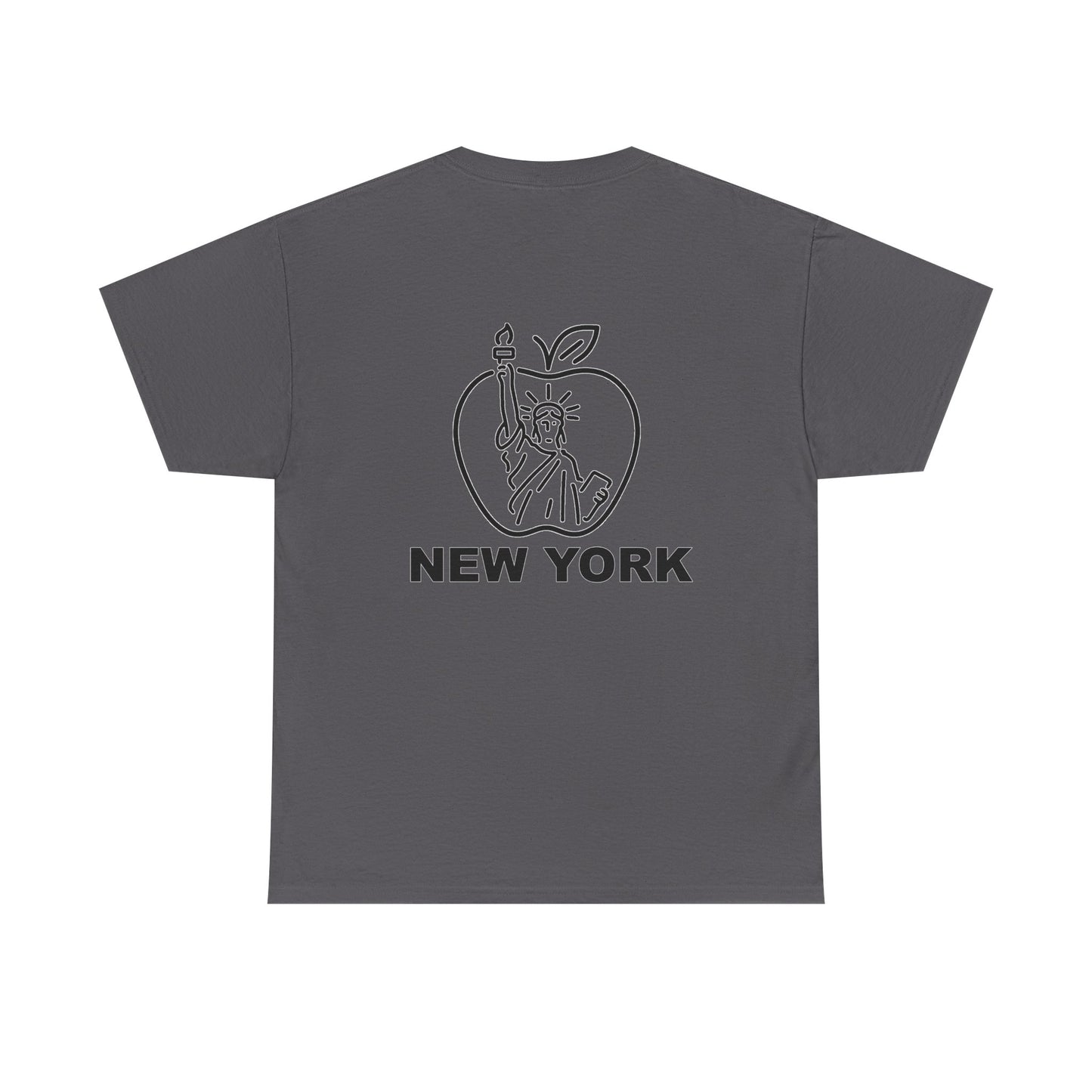 New York City Unisex Heavy Cotton Tee, Retro Graphic Tee, Gift for New Yorkers, Vacation Souvenir, NYC Apparel, Travel T-Shirt