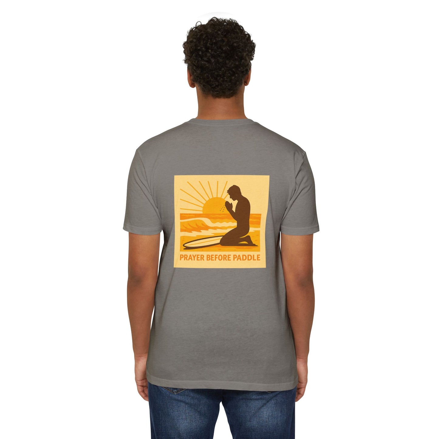Prayer Before Paddle T-Shirt, Unisex Surf Tee, Beach Vibes Shirt, Faith and Surfing Apparel