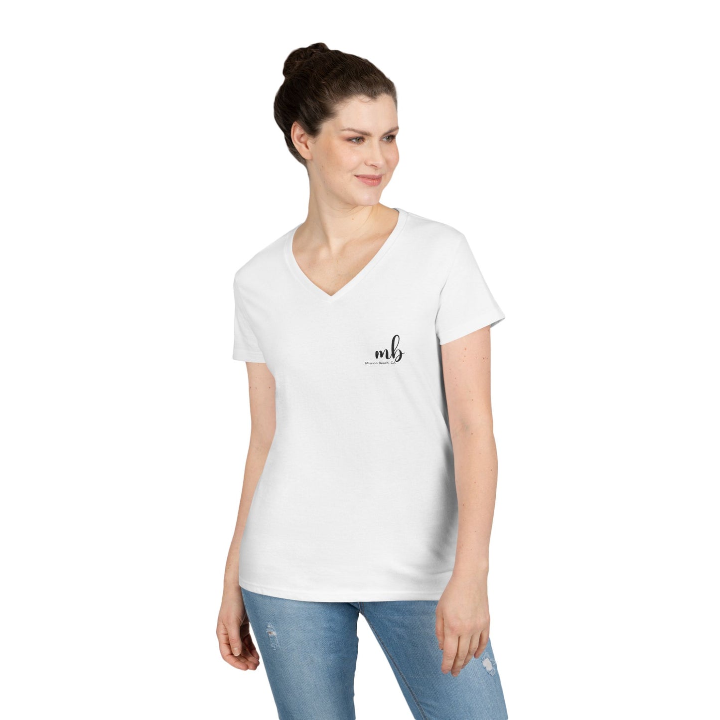 MB San Diego California v neck tshirts