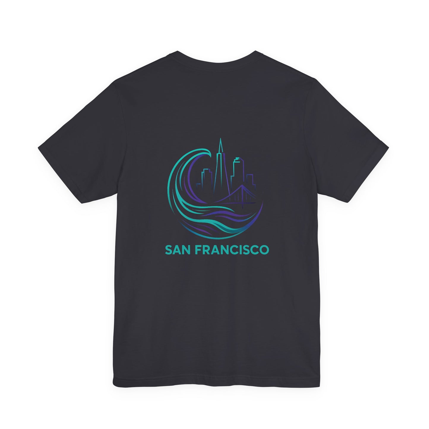 San Francisco Waves Tee Shirt, Casual Beachwear, Travel Souvenir, Unisex Graphic Tee, Summer Gift, Nature-Inspired Apparel