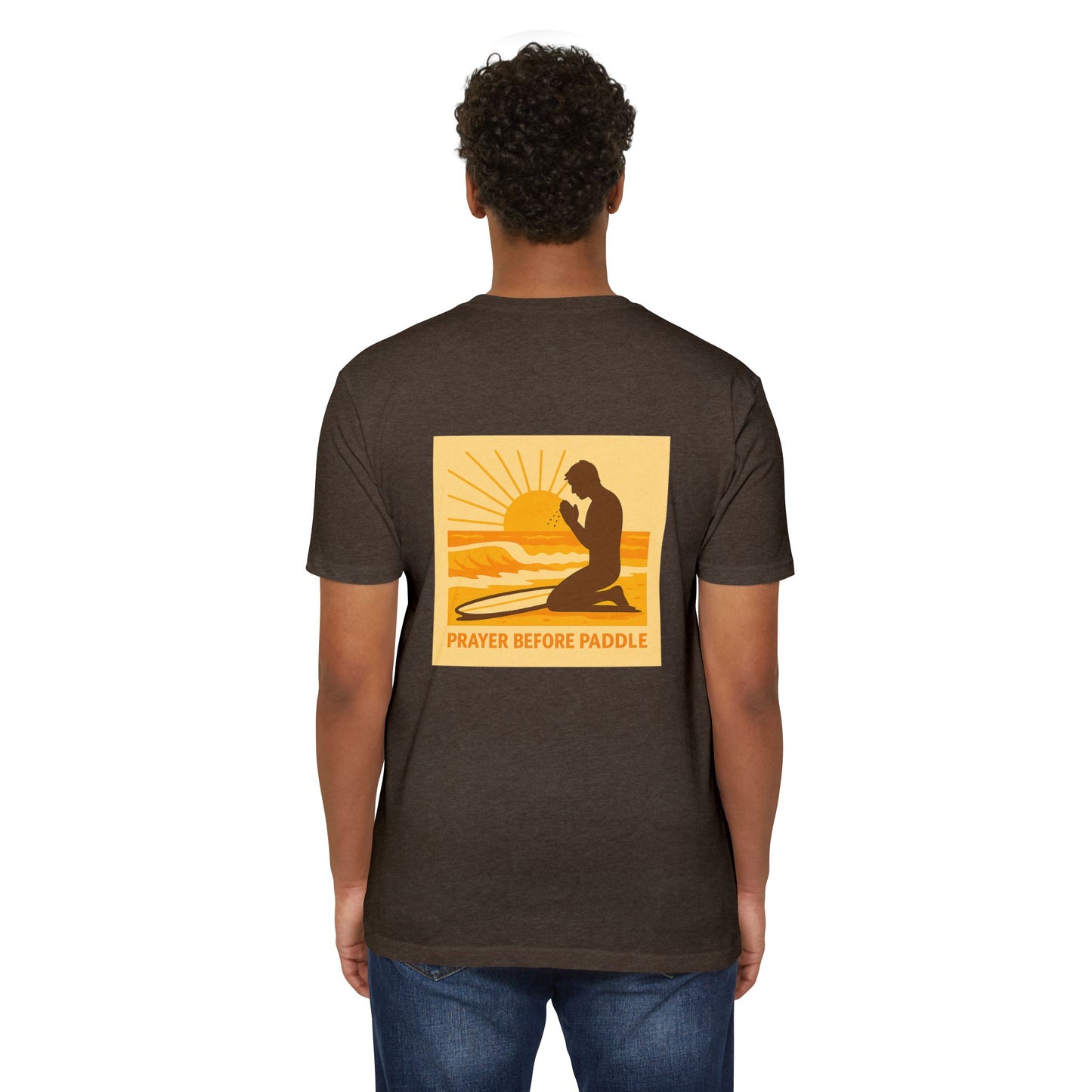 Prayer Before Paddle T-Shirt, Unisex Surf Tee, Beach Vibes Shirt, Faith and Surfing Apparel