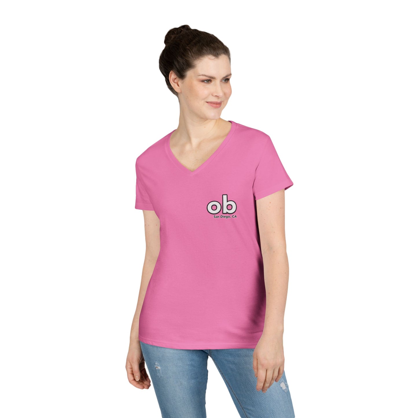 OB San Diego California v neck tshirts