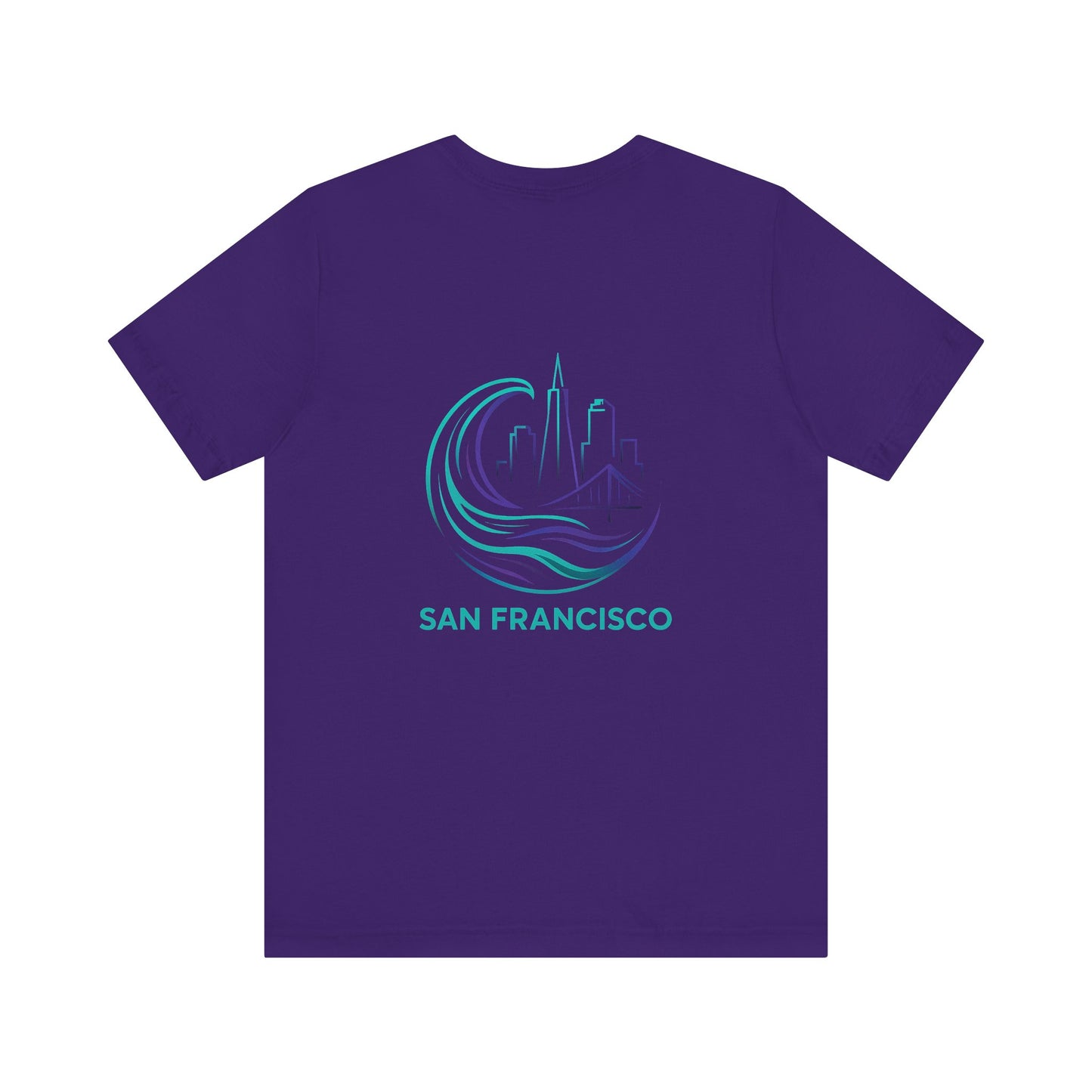 San Francisco Waves Tee Shirt, Casual Beachwear, Travel Souvenir, Unisex Graphic Tee, Summer Gift, Nature-Inspired Apparel