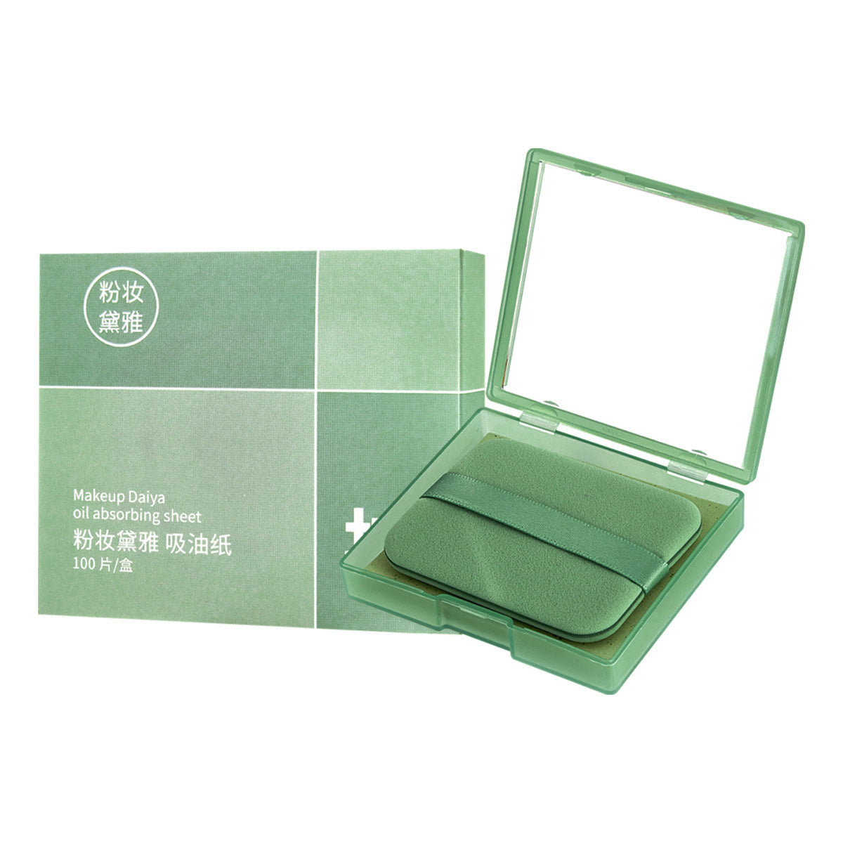 Puff Mirror Face Oil-absorbing Sheets Green Tea Linen