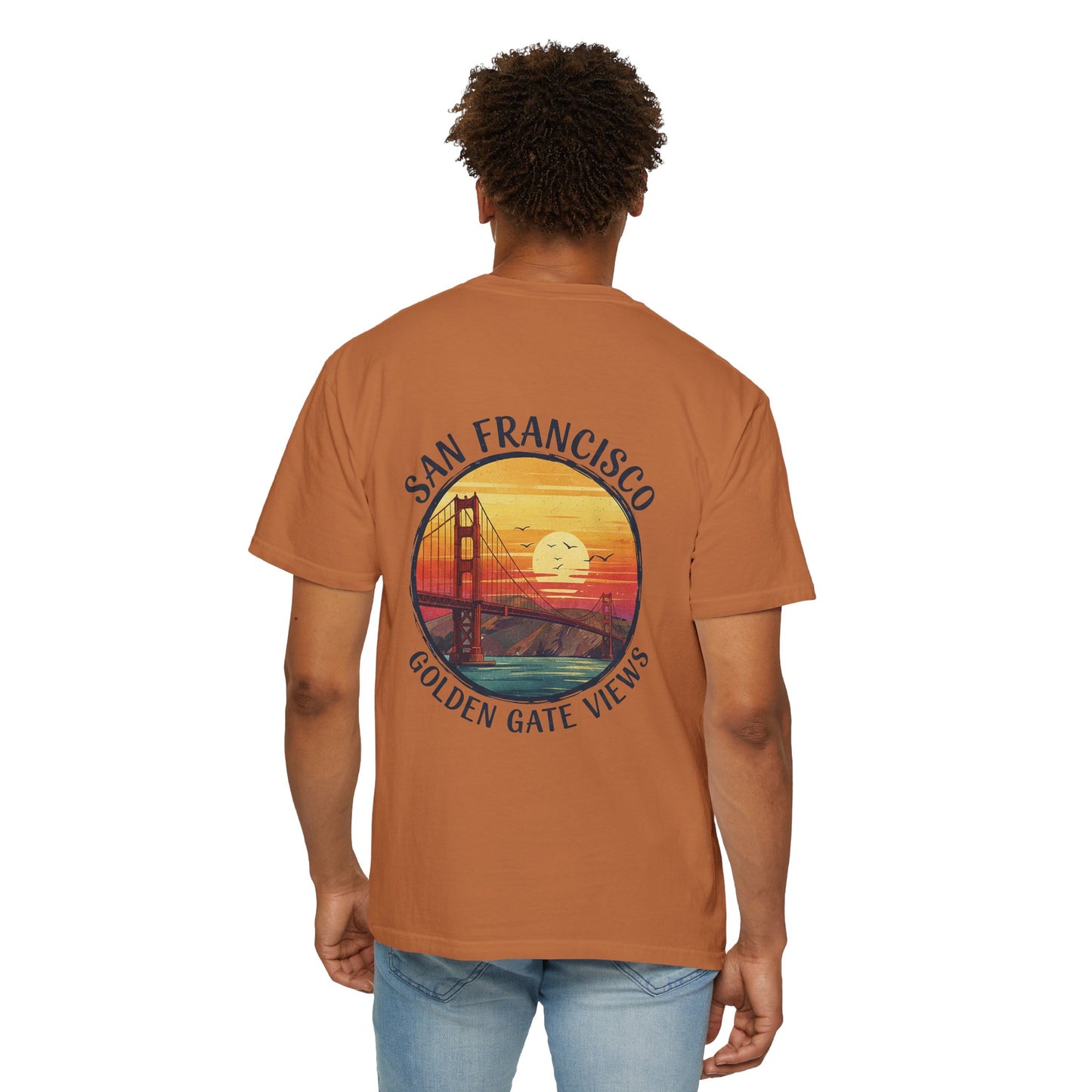Golden Gate Views Unisex T-Shirt - Casual Summer Tee, San Francisco Souvenir, Travel Gift