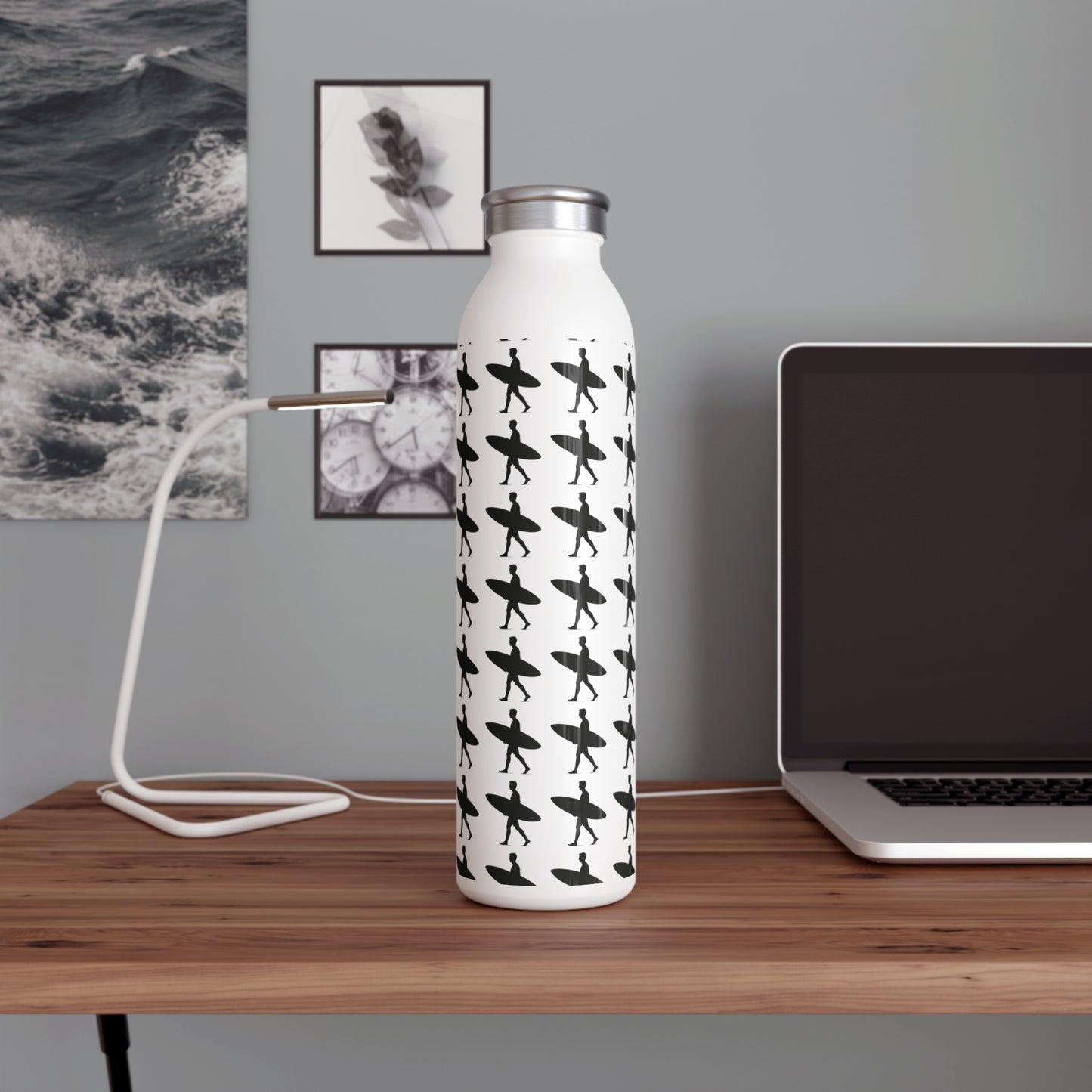 Surfer Sleek Water Bottle - Stylish Hydration for Fitness & Everyday Use, Eco-Friendly Drinkware