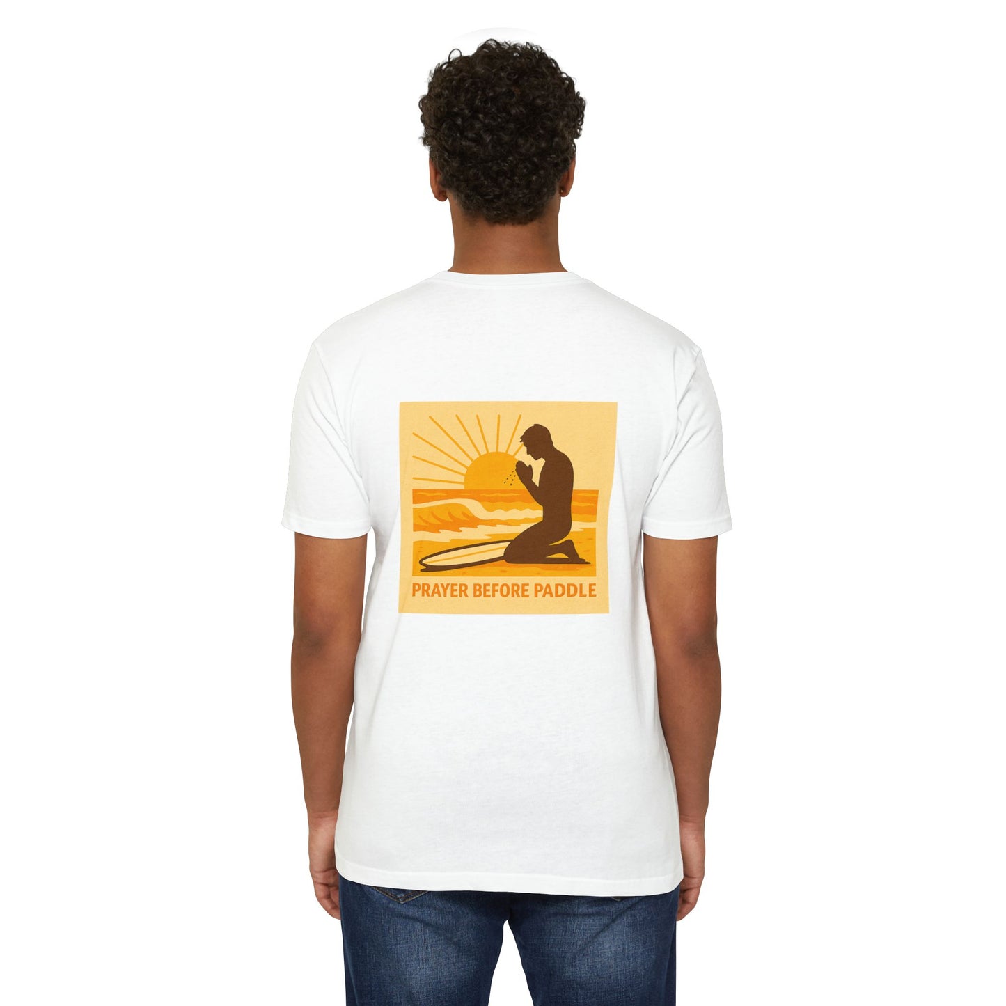 Prayer Before Paddle T-Shirt, Unisex Surf Tee, Beach Vibes Shirt, Faith and Surfing Apparel